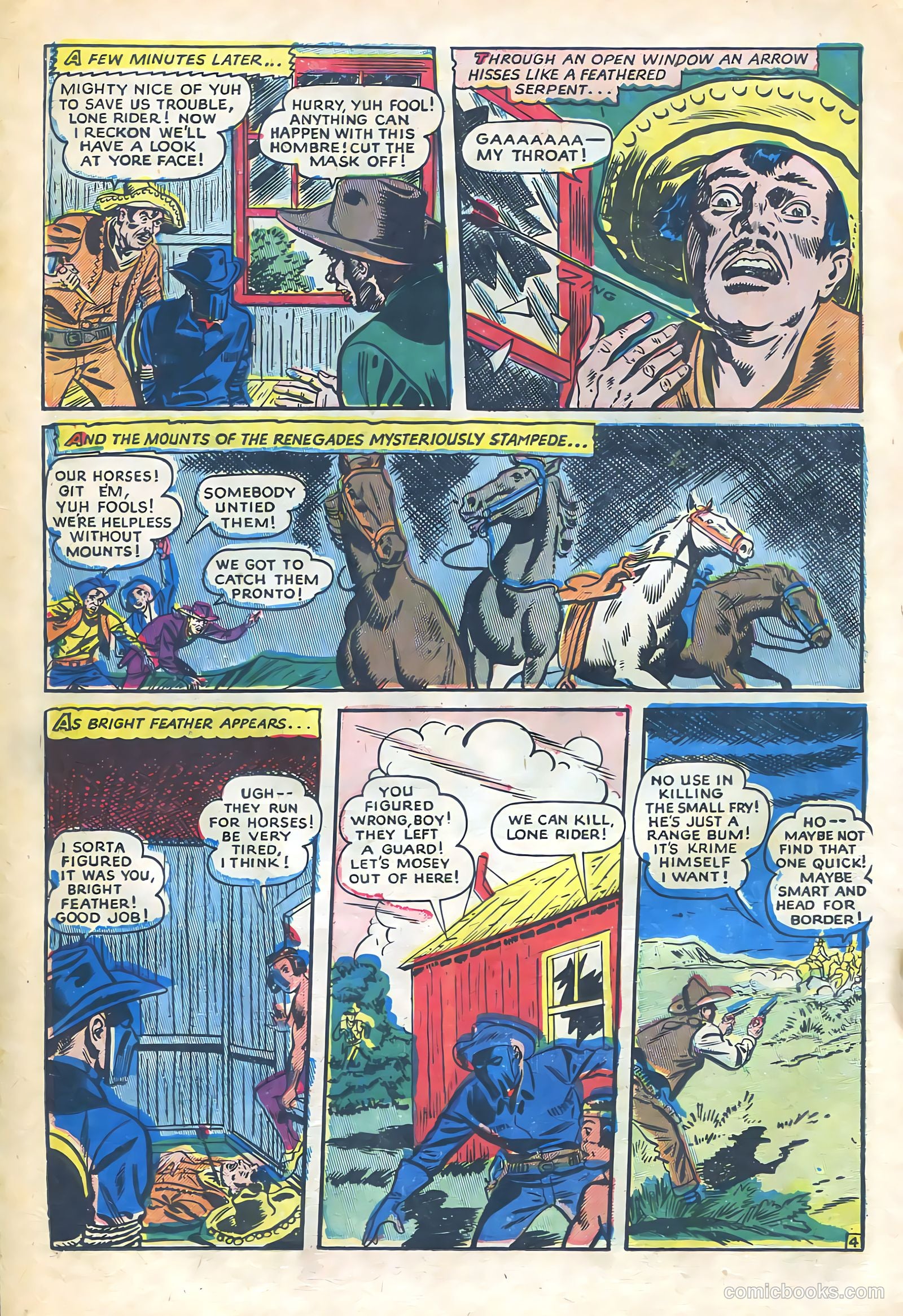 The Lone Rider #12 (1950) — page 16 of 36