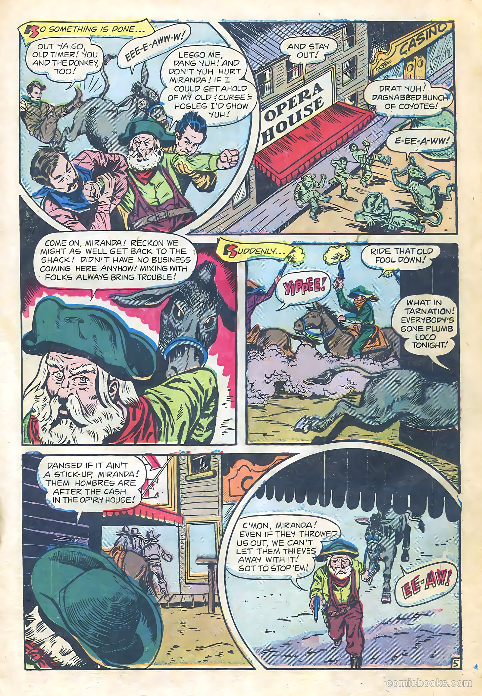 The Lone Rider #12 (1950) — page 21 of 36