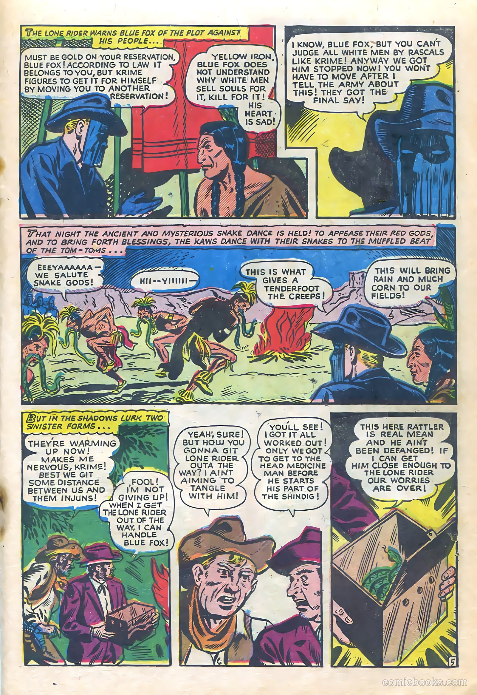 The Lone Rider #12 (1950) — page 23 of 36