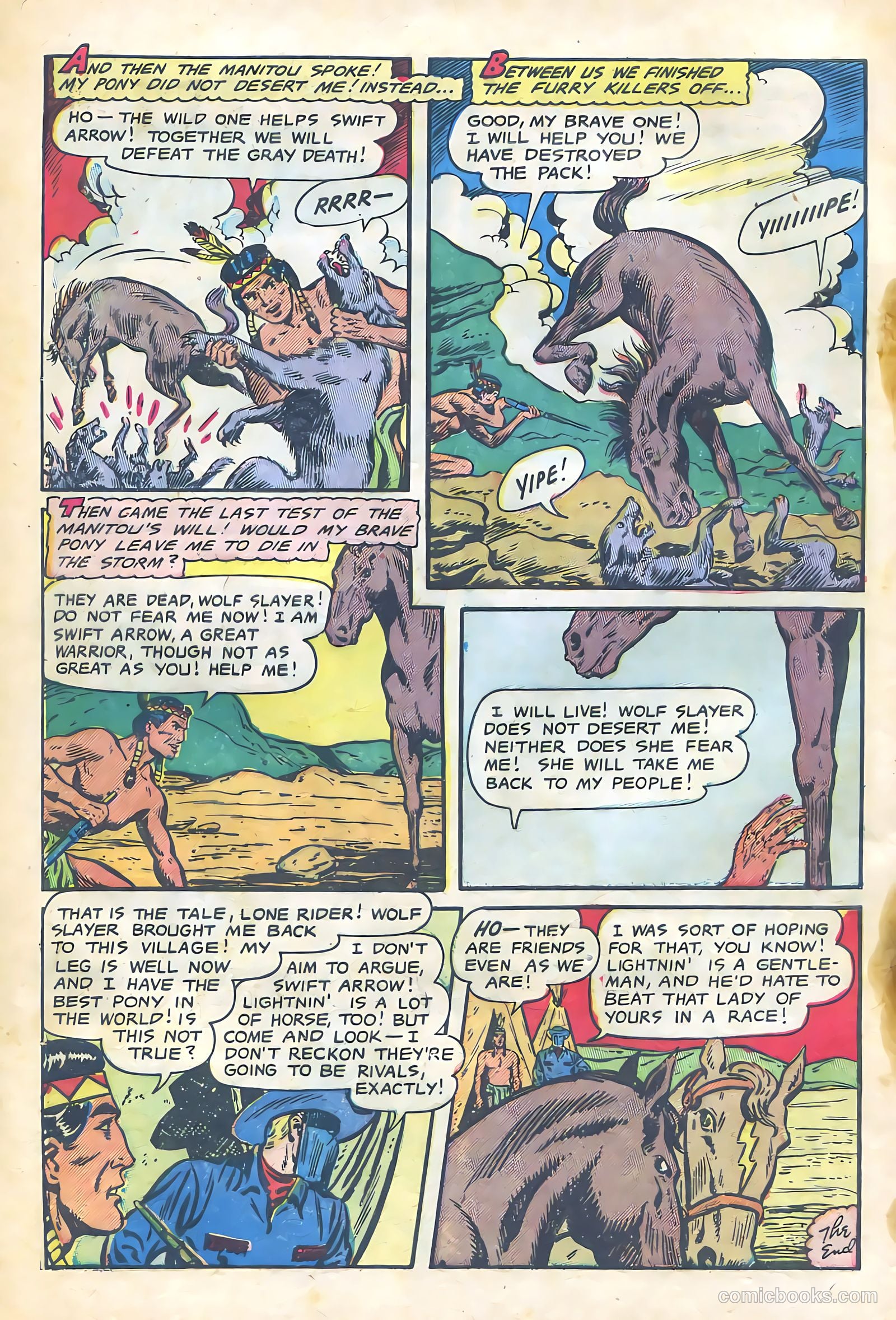 The Lone Rider #12 (1950) — page 32 of 36