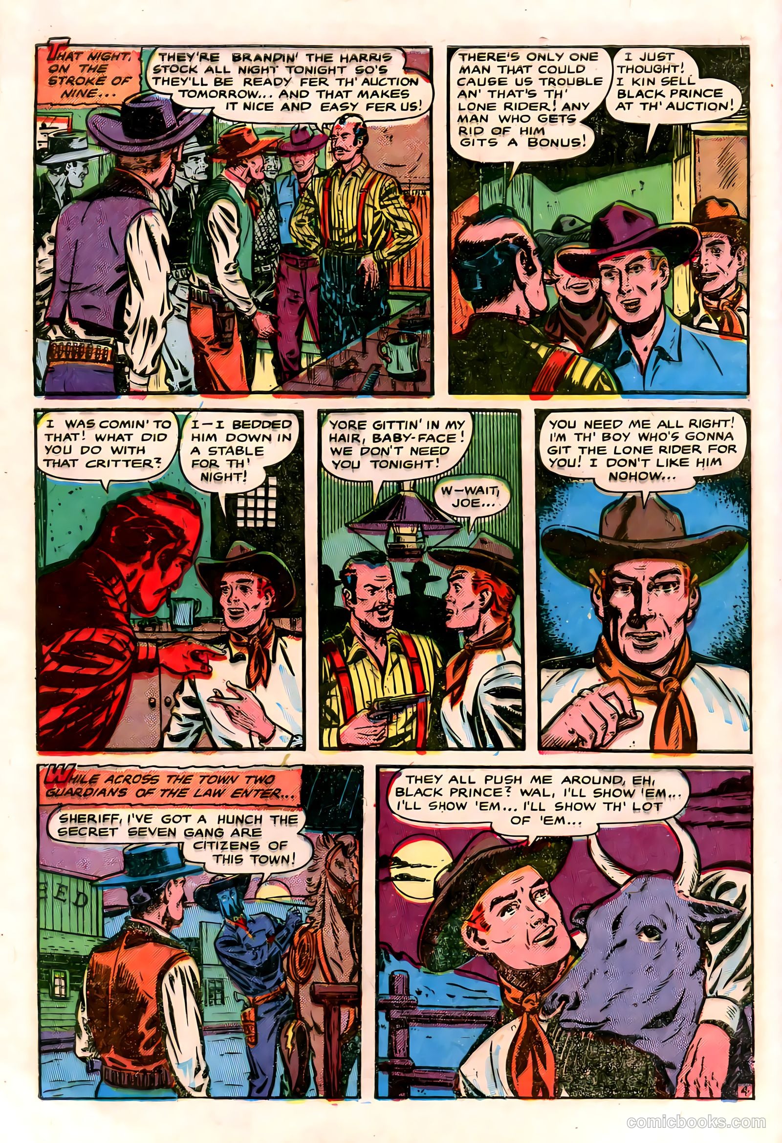 The Lone Rider #2 (1950) — page 6 of 52