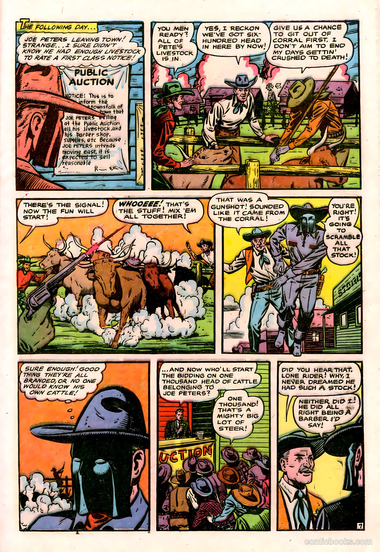 The Lone Rider #2 (1950) — page 9 of 52