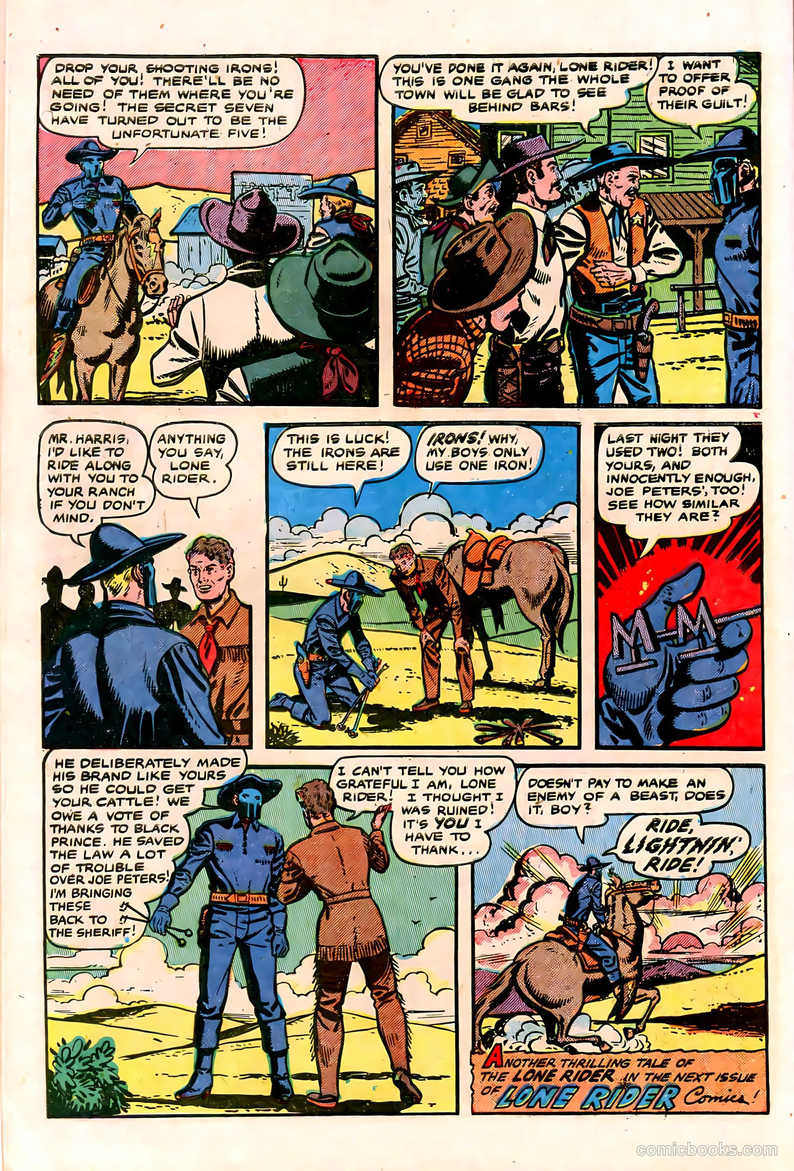 The Lone Rider #2 (1950) — page 12 of 52