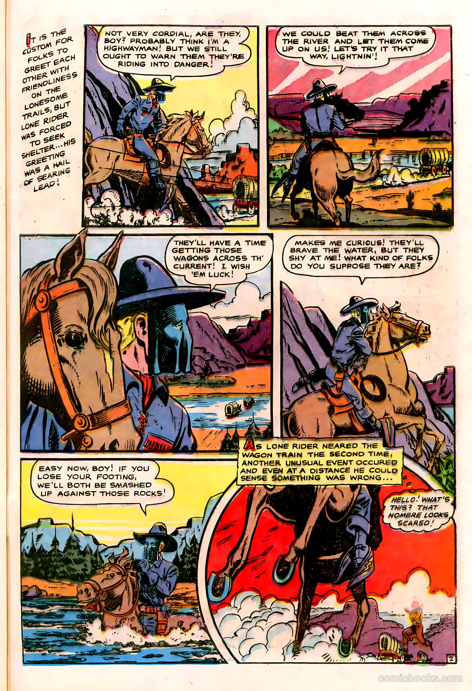 The Lone Rider #2 (1950) — page 47 of 52