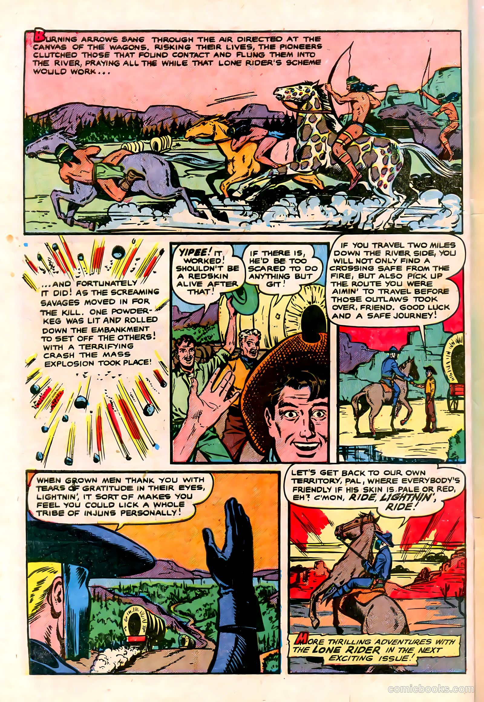 The Lone Rider #2 (1950) — page 50 of 52