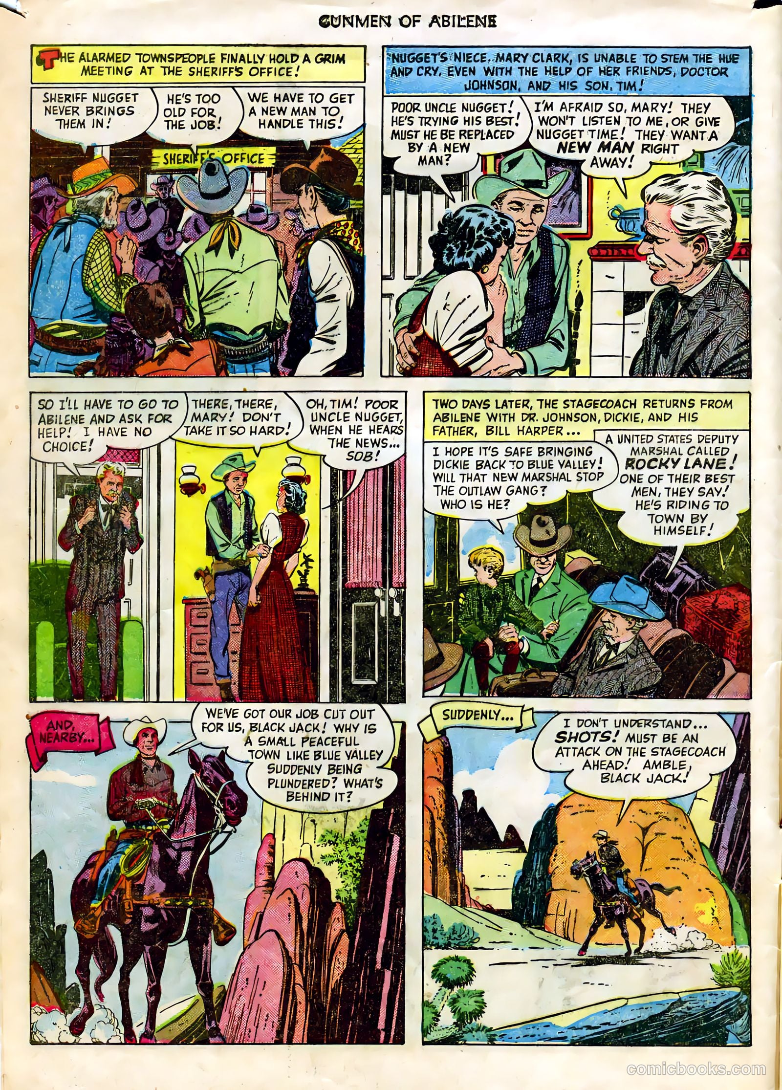 Fawcett Movie Comic 7 - Gunmen of Abilene #1 — page 8 of 36