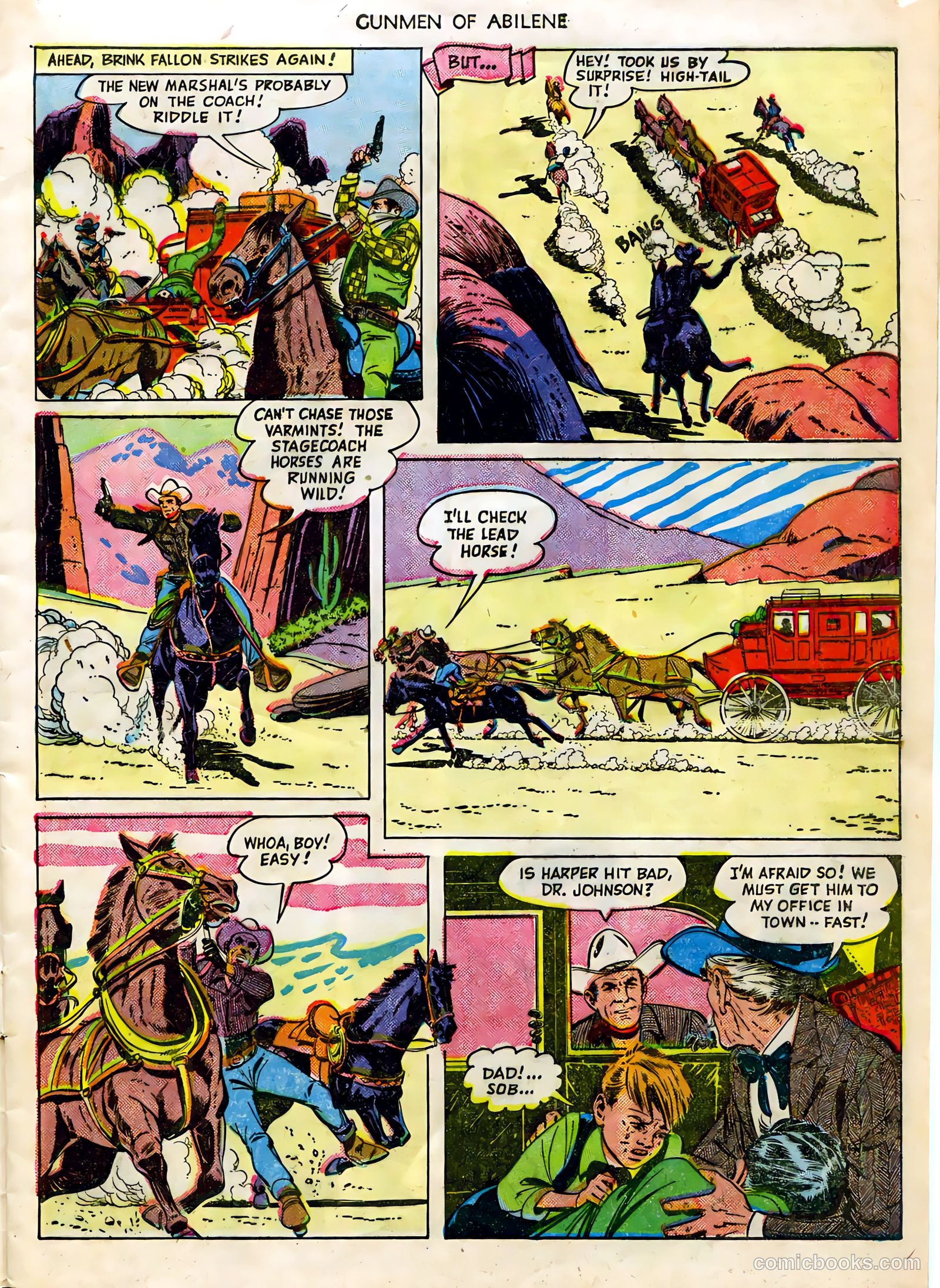 Fawcett Movie Comic 7 - Gunmen of Abilene #1 — page 9 of 36