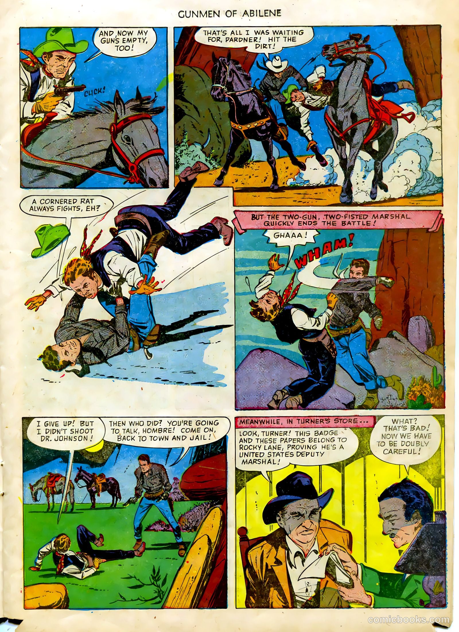 Fawcett Movie Comic 7 - Gunmen of Abilene #1 — page 15 of 36