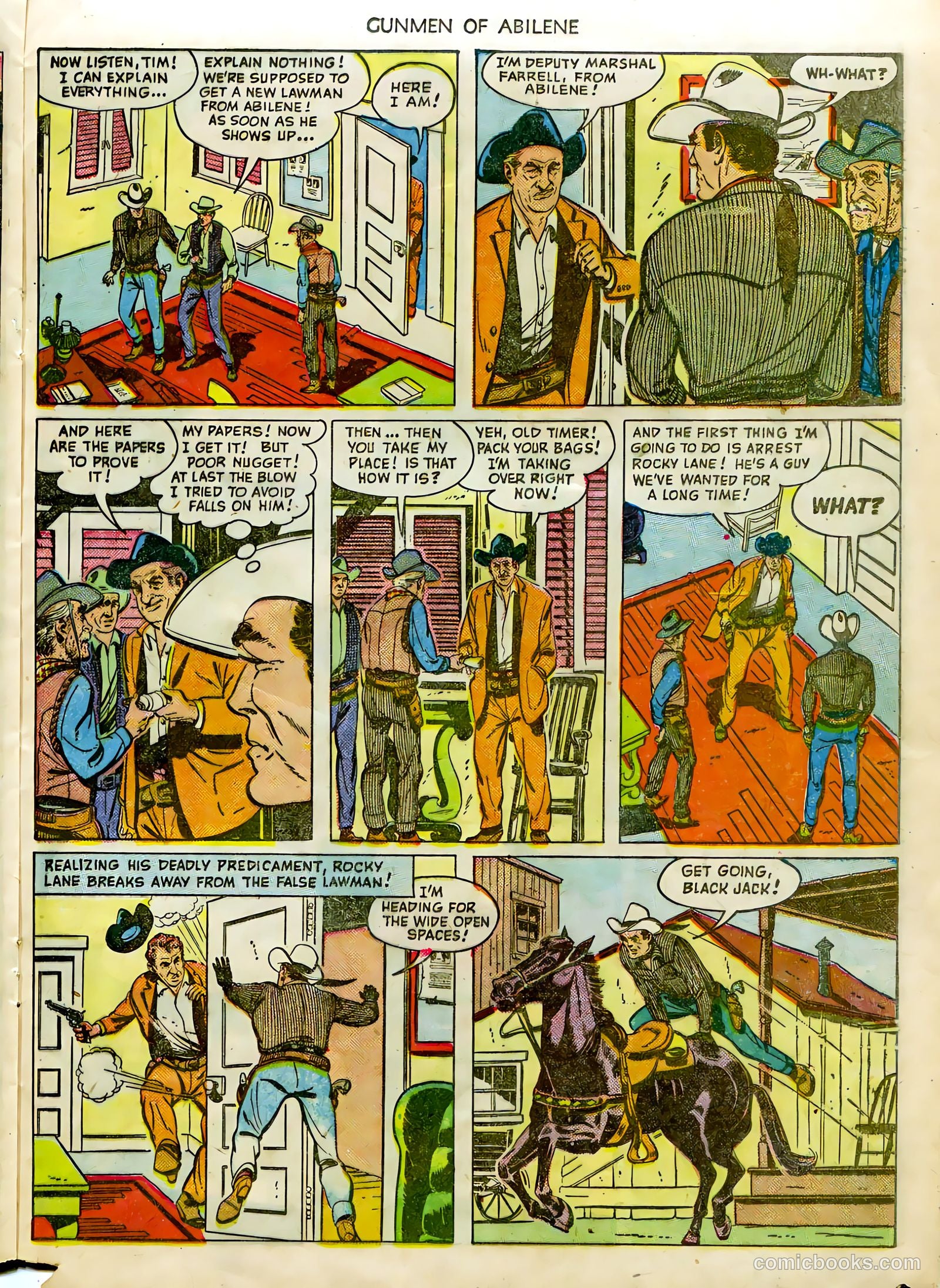Fawcett Movie Comic 7 - Gunmen of Abilene #1 — page 21 of 36