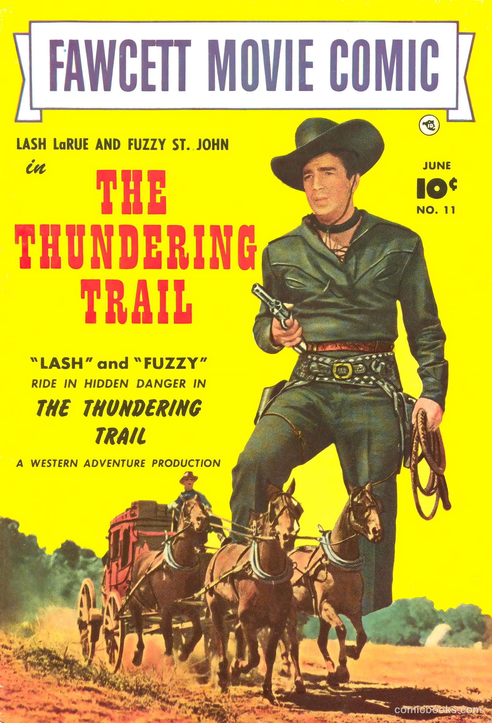 Fawcett Movie Comic 11 - The Thundering Trail #1