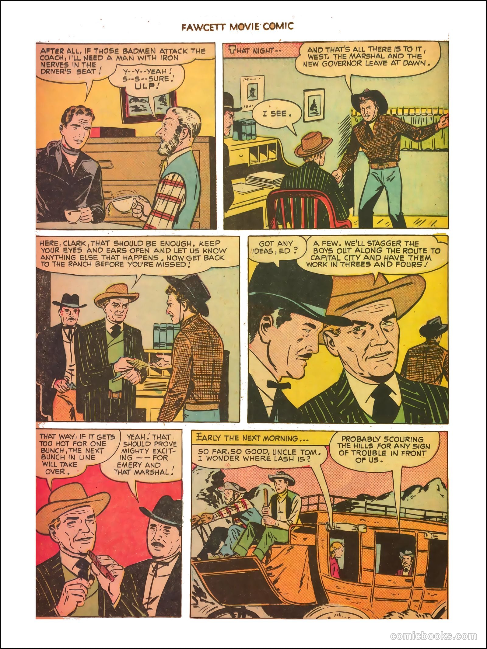 Fawcett Movie Comic 11 - The Thundering Trail #1 — page 16 of 35