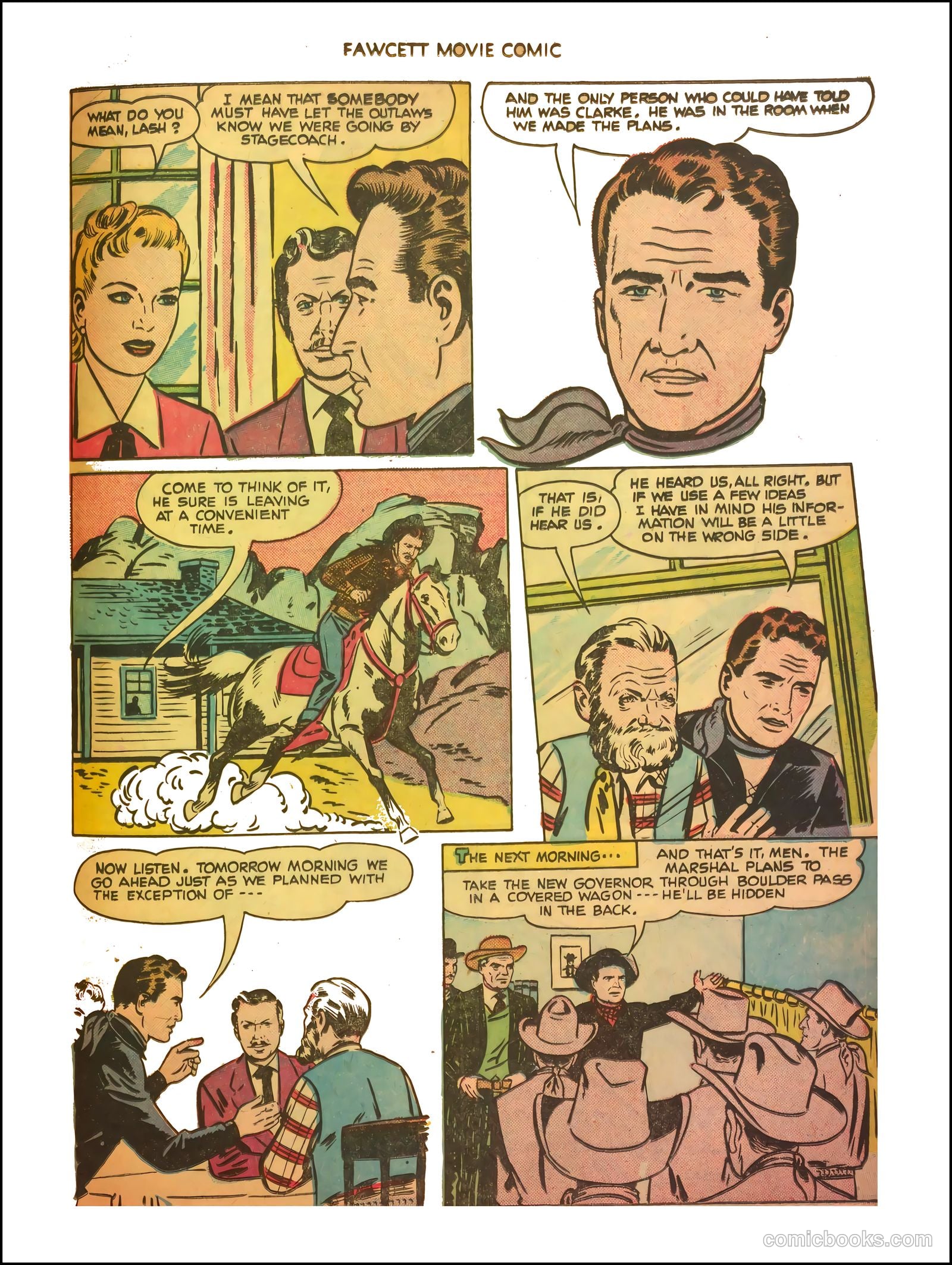 Fawcett Movie Comic 11 - The Thundering Trail #1 — page 24 of 35