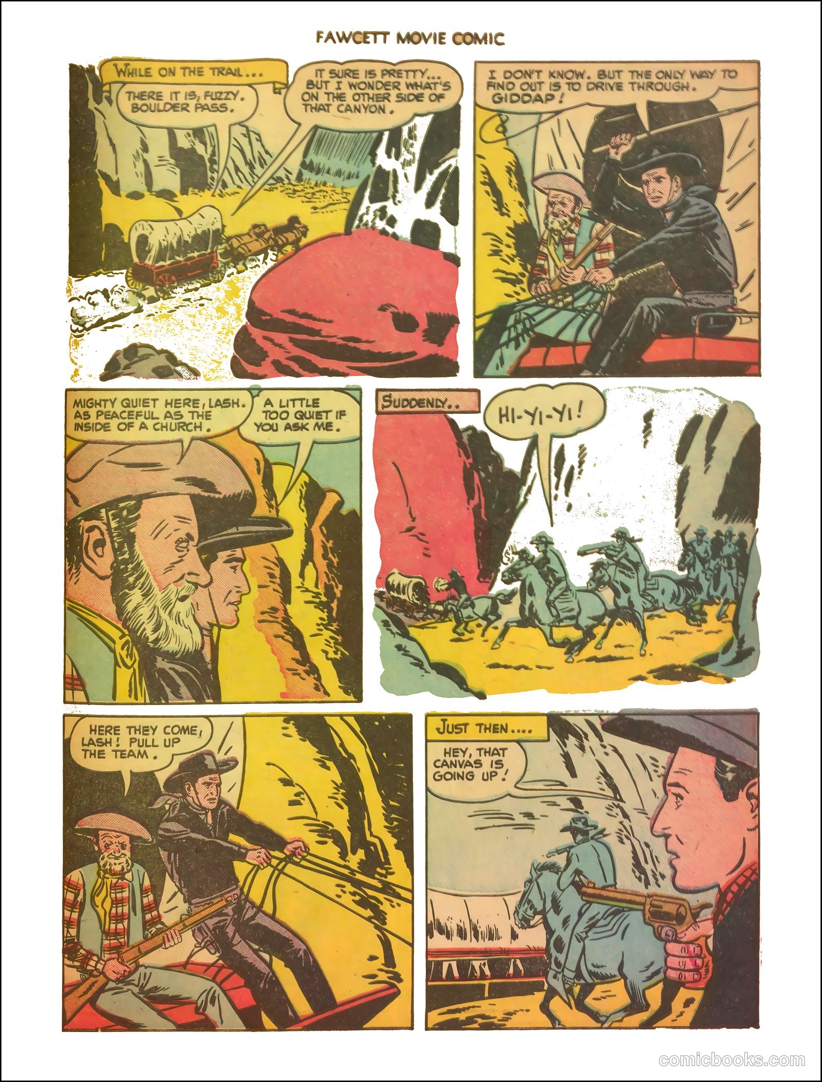 Fawcett Movie Comic 11 - The Thundering Trail #1 — page 26 of 35