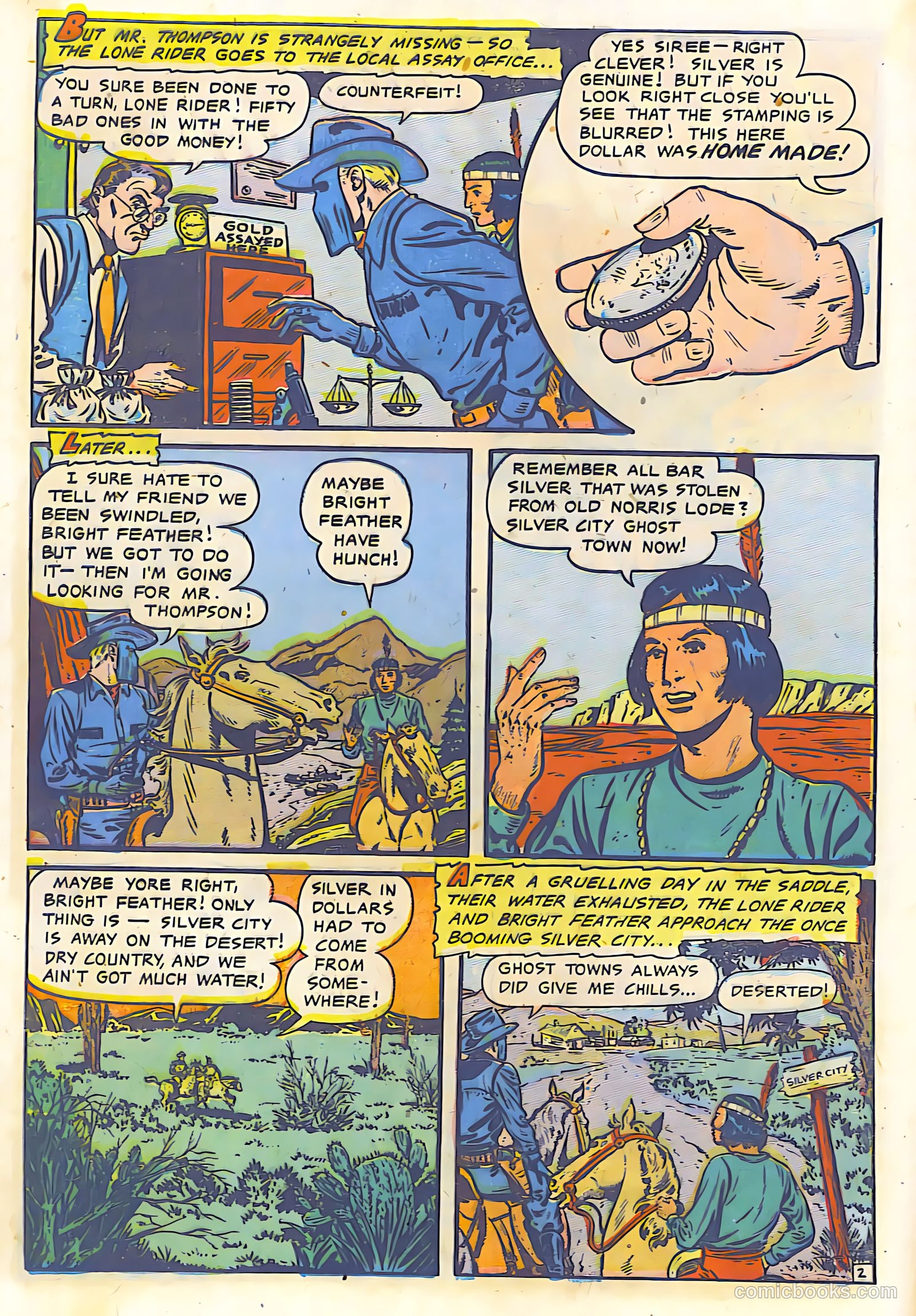 The Lone Rider #9 (1950) — page 3 of 30