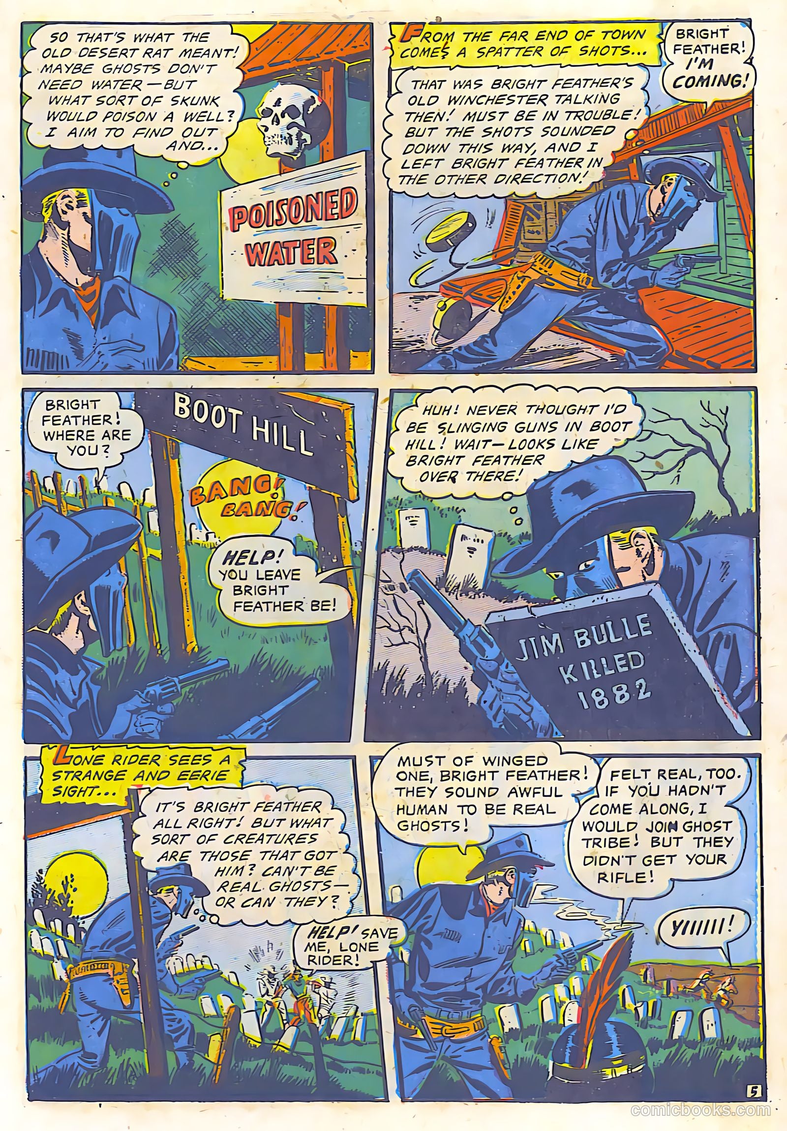 The Lone Rider #9 (1950) — page 6 of 30