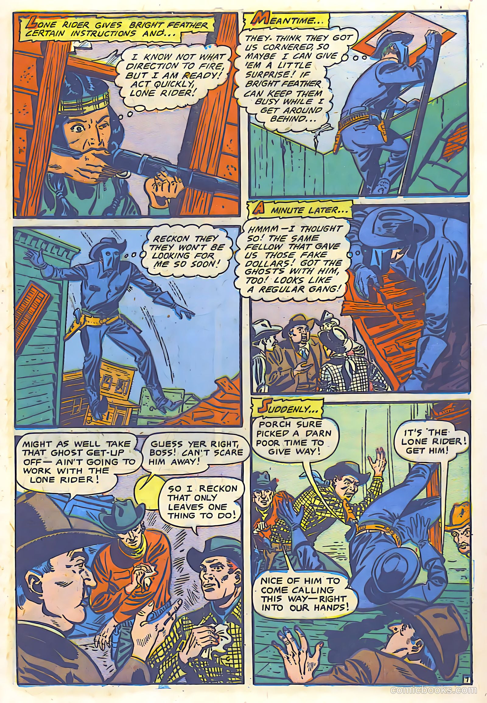The Lone Rider #9 (1950) — page 8 of 30