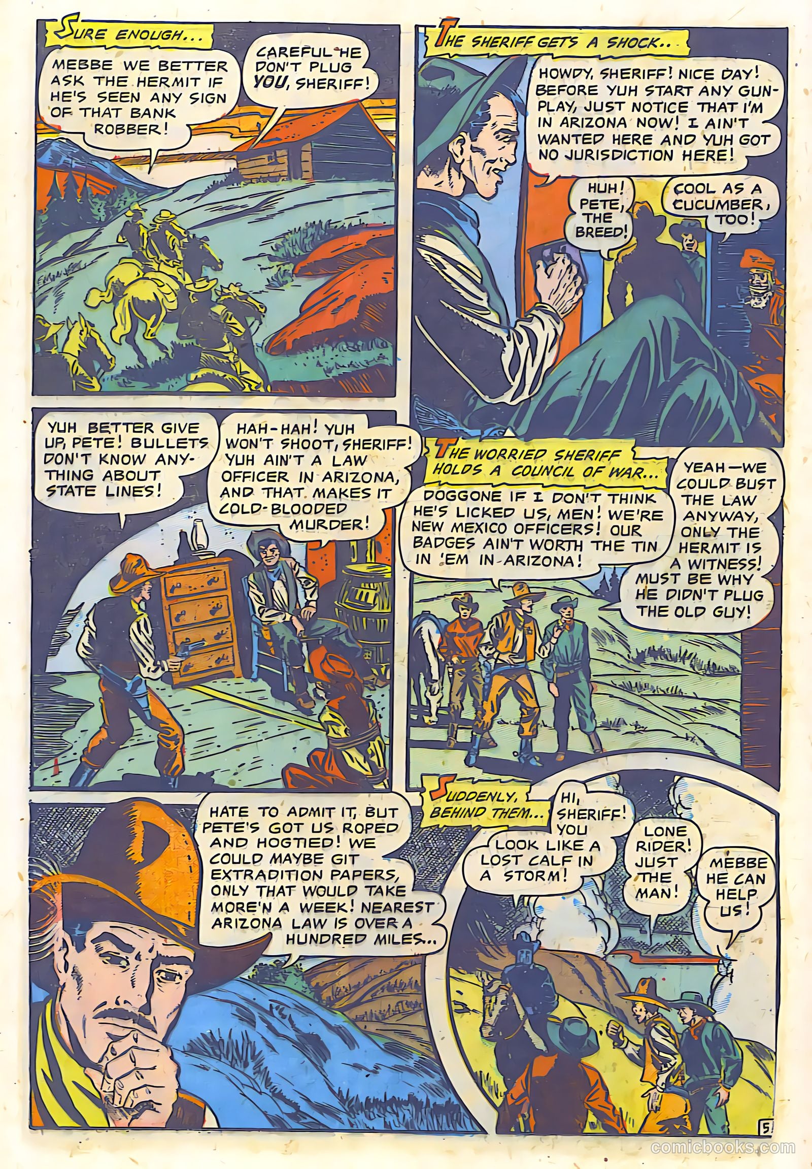 The Lone Rider #9 (1950) — page 15 of 30