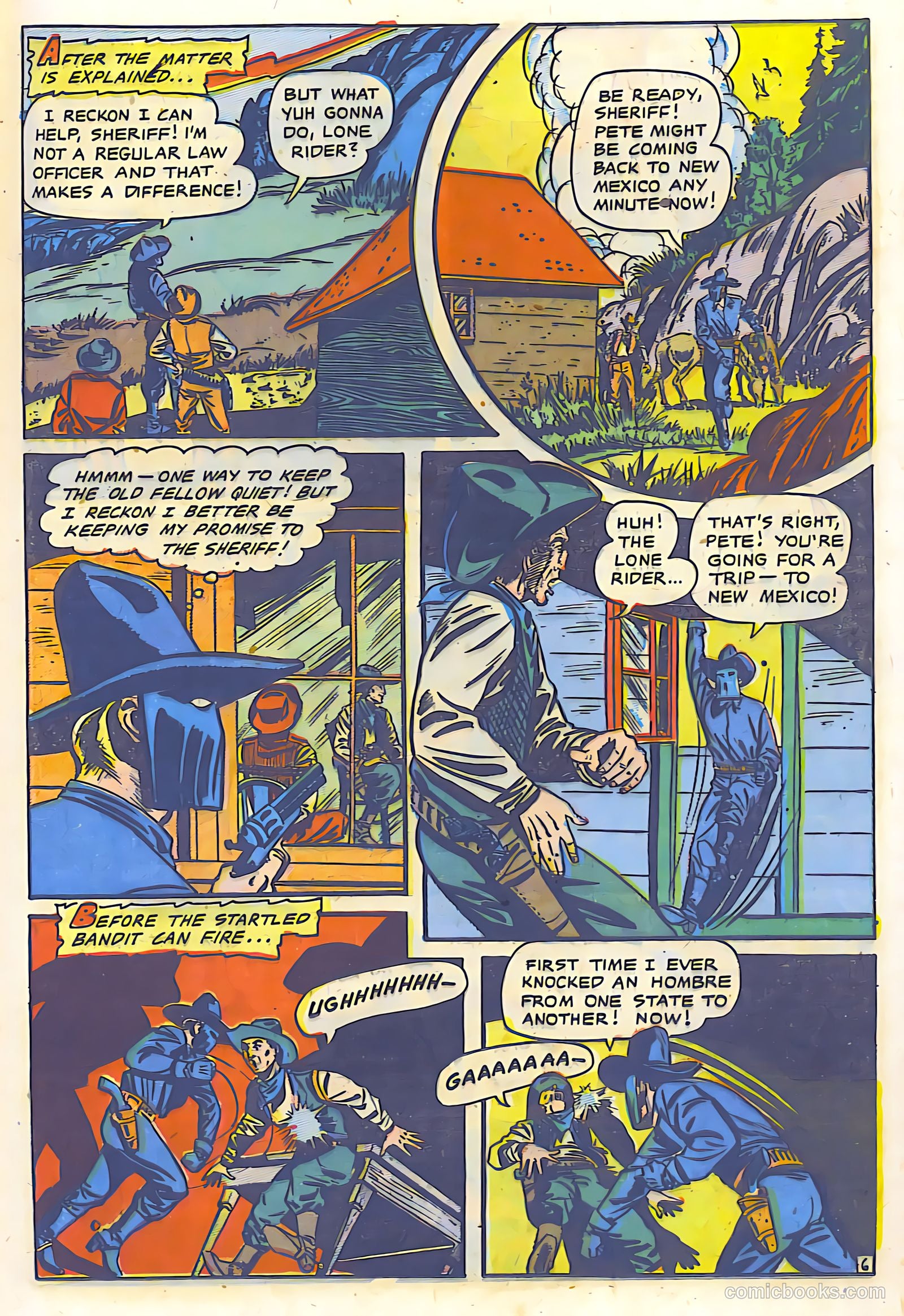 The Lone Rider #9 (1950) — page 16 of 30
