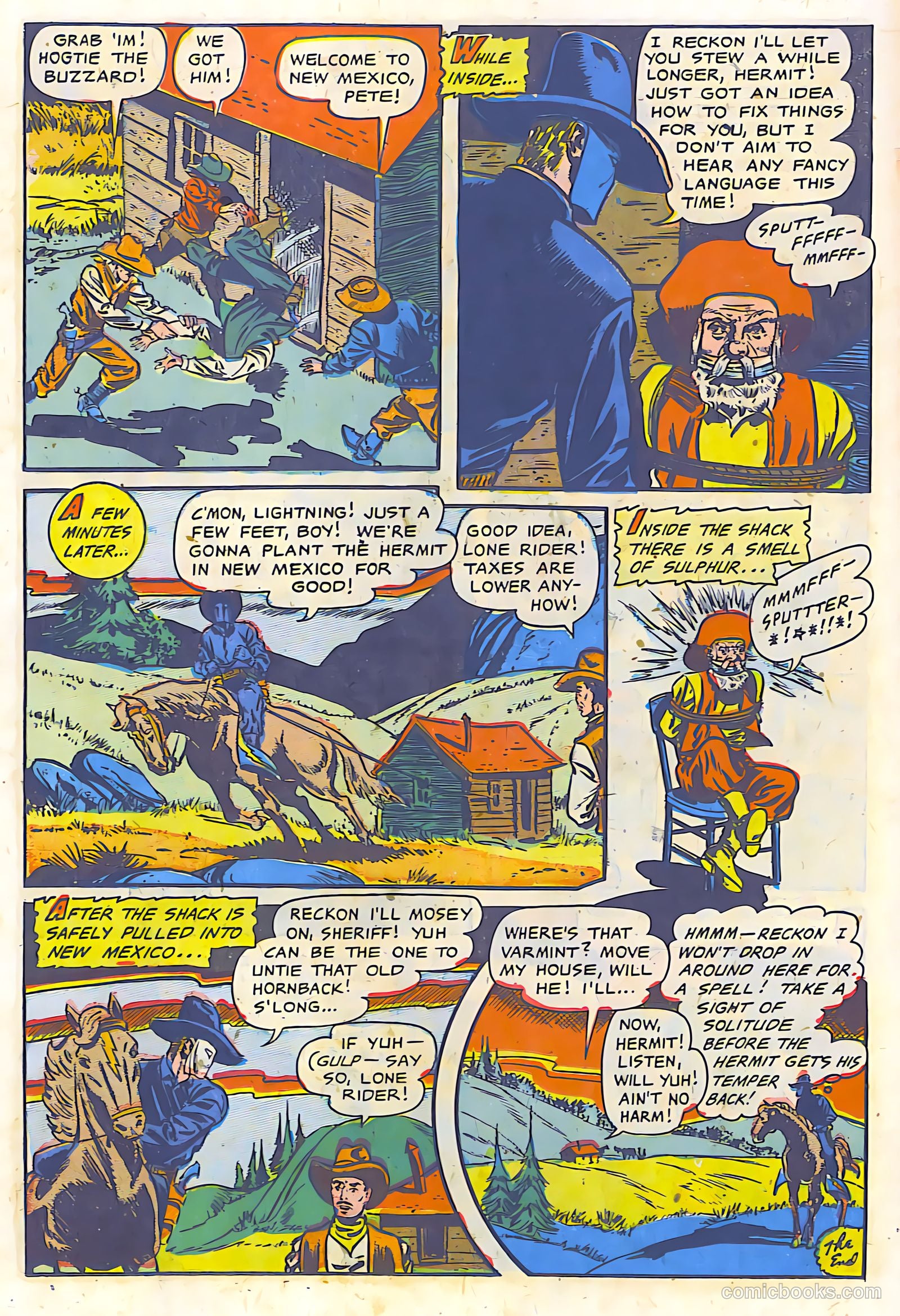 The Lone Rider #9 (1950) — page 17 of 30
