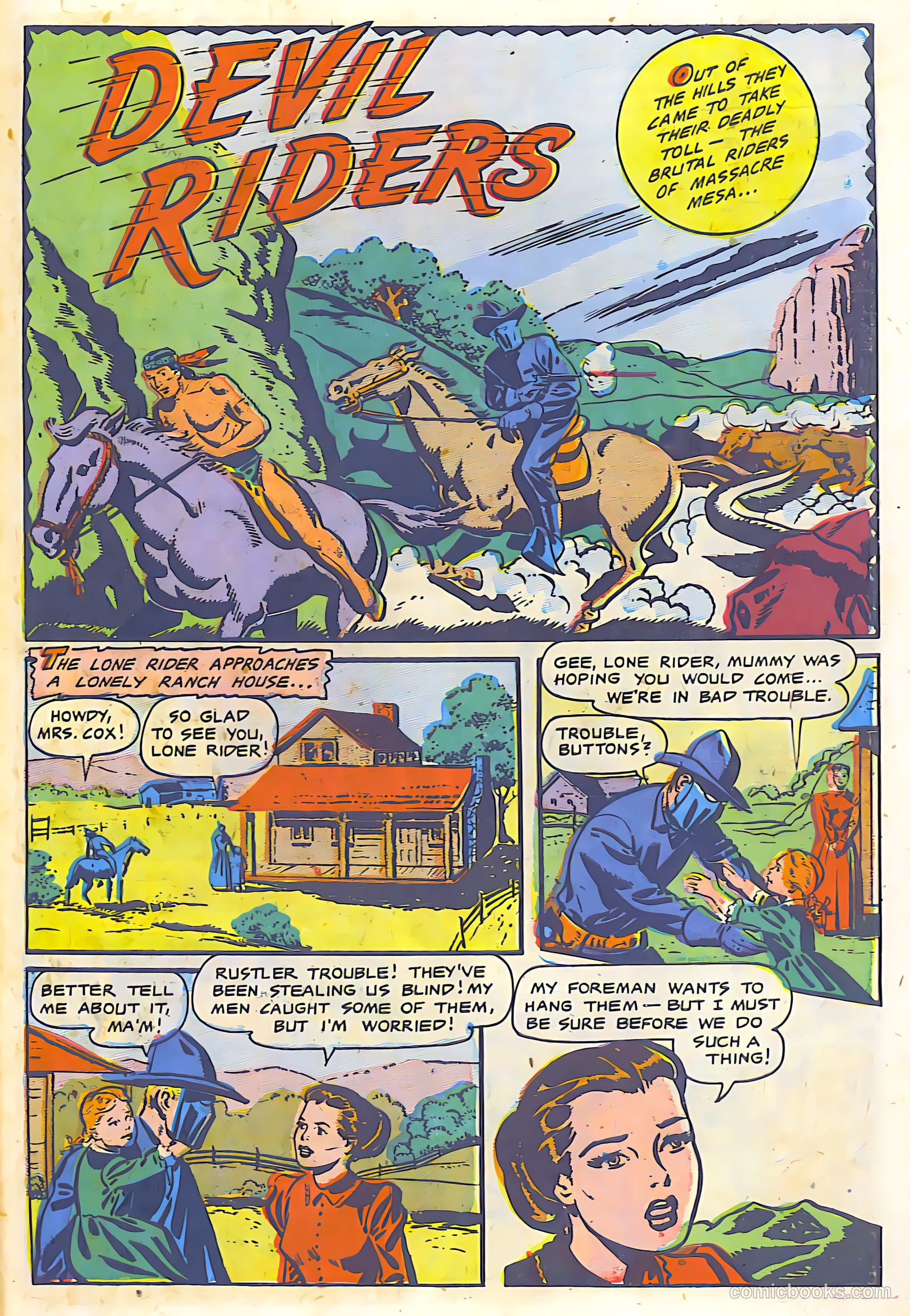 The Lone Rider #9 (1950) — page 24 of 30