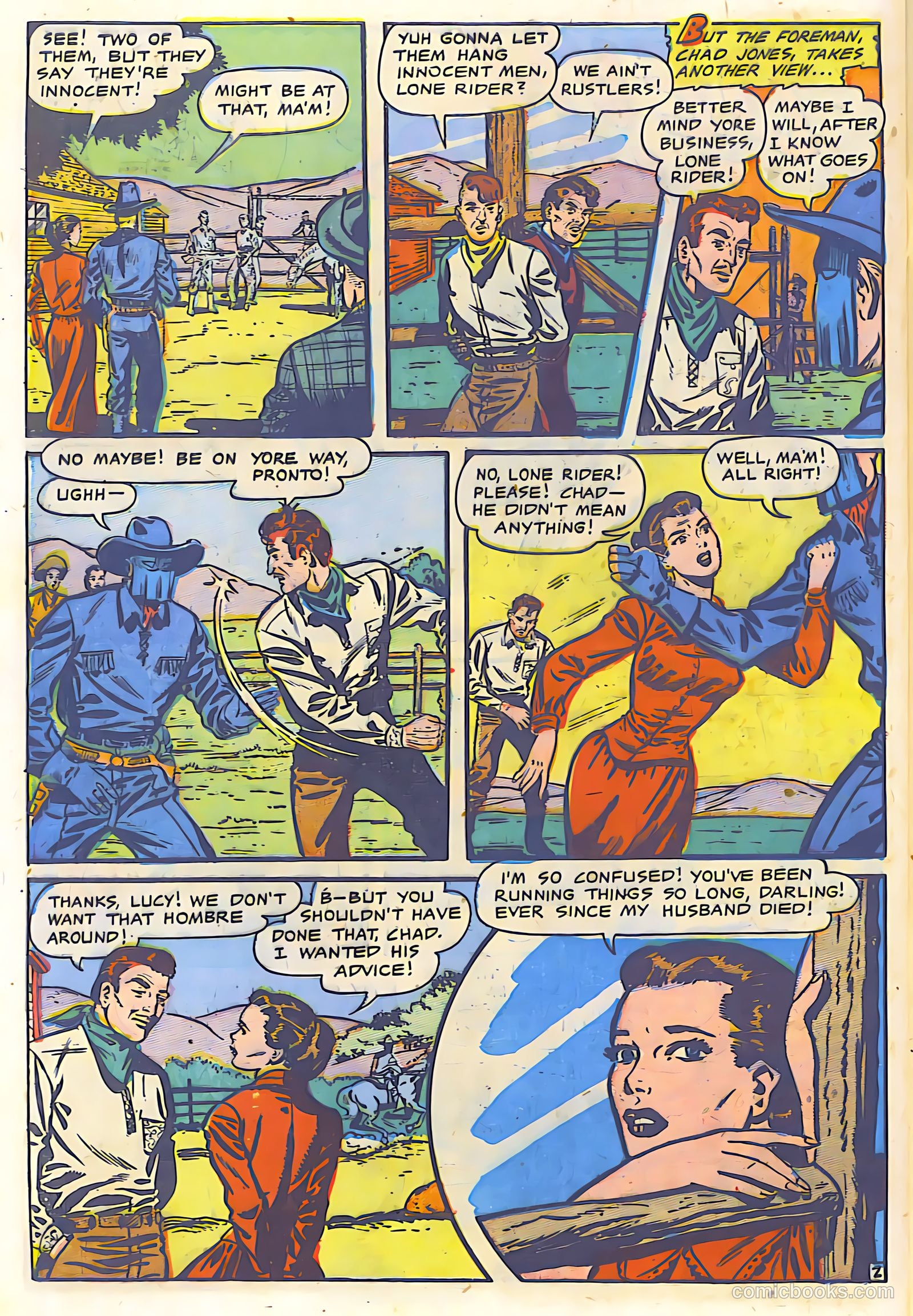 The Lone Rider #9 (1950) — page 25 of 30