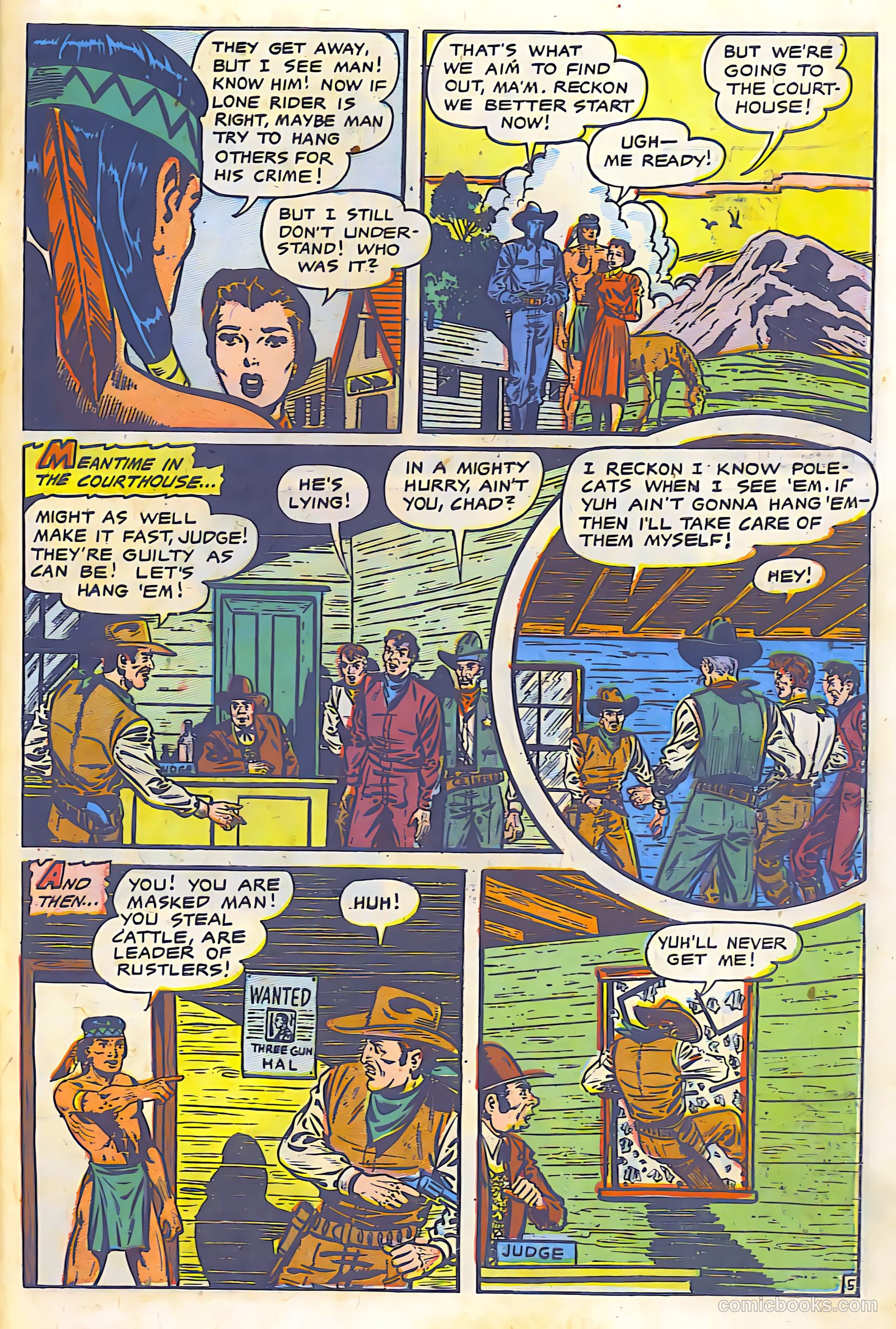 The Lone Rider #9 (1950) — page 28 of 30