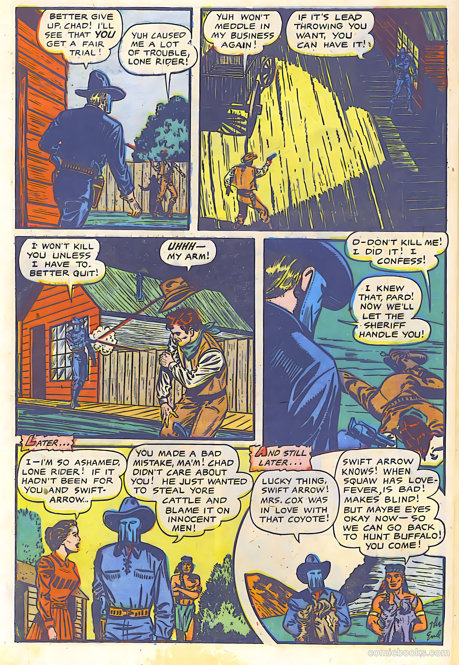 The Lone Rider #9 (1950) — page 29 of 30