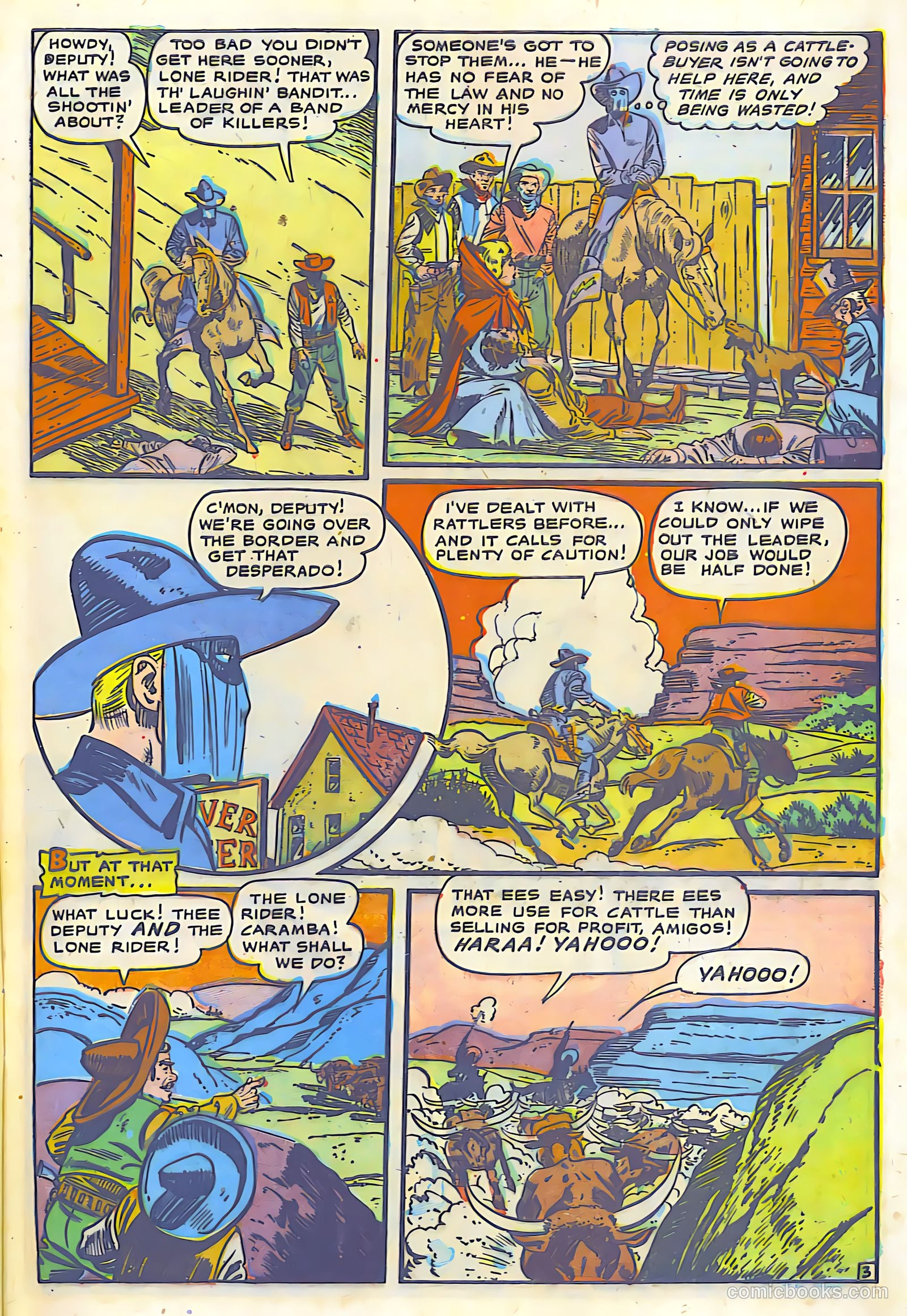 The Lone Rider #6 (1950) — page 4 of 30