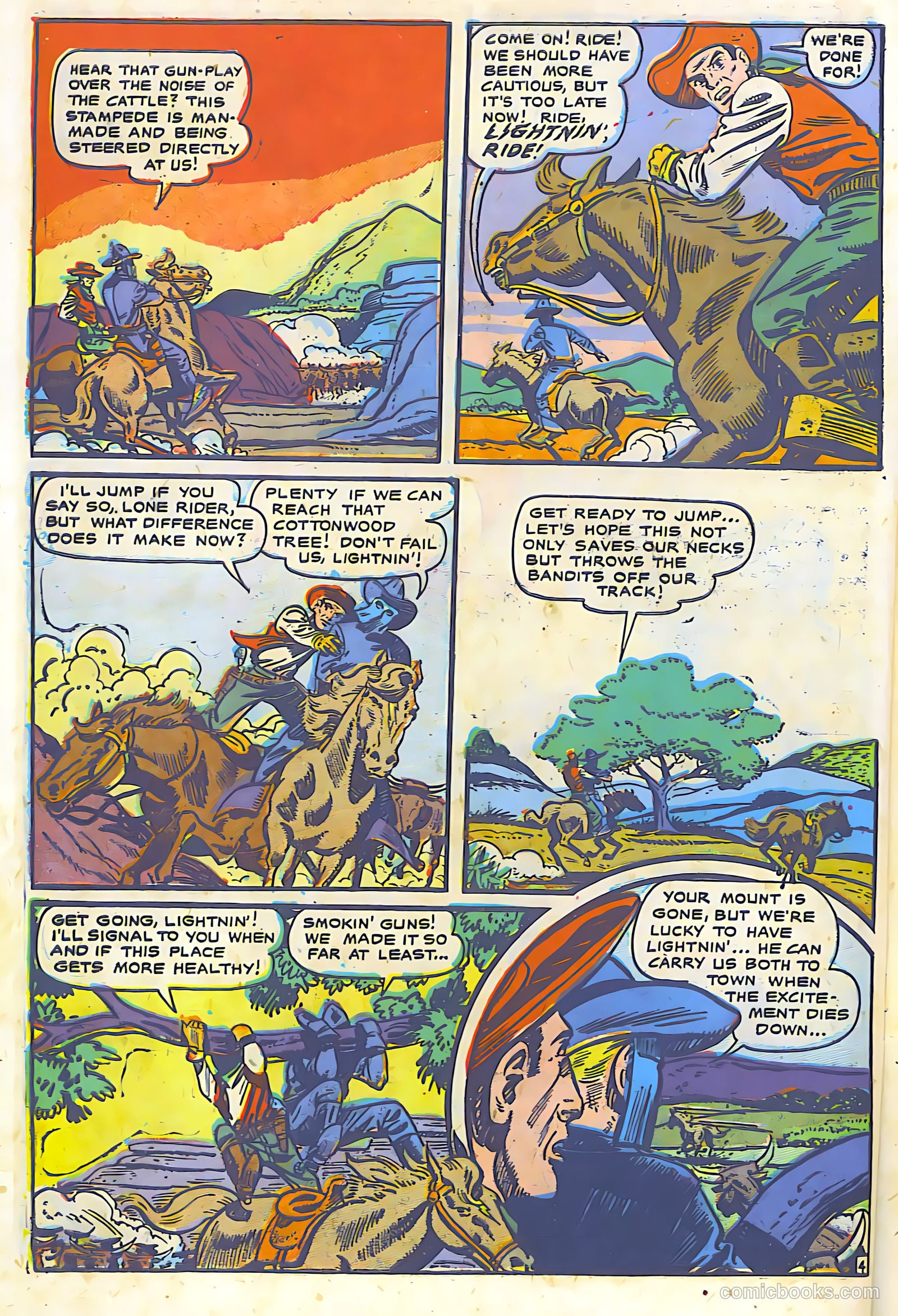 The Lone Rider #6 (1950) — page 5 of 30