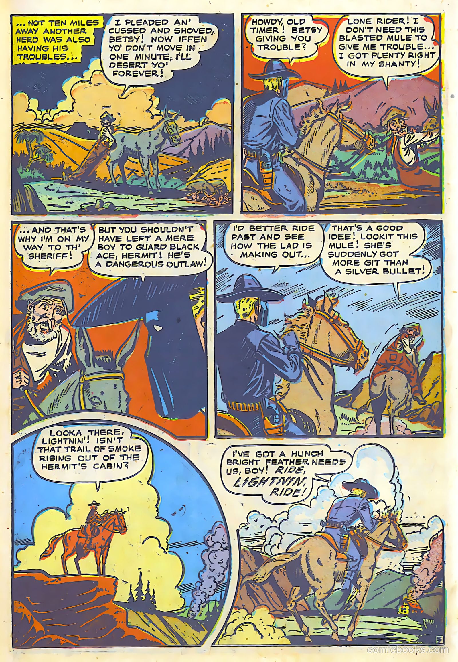 The Lone Rider #6 (1950) — page 14 of 30