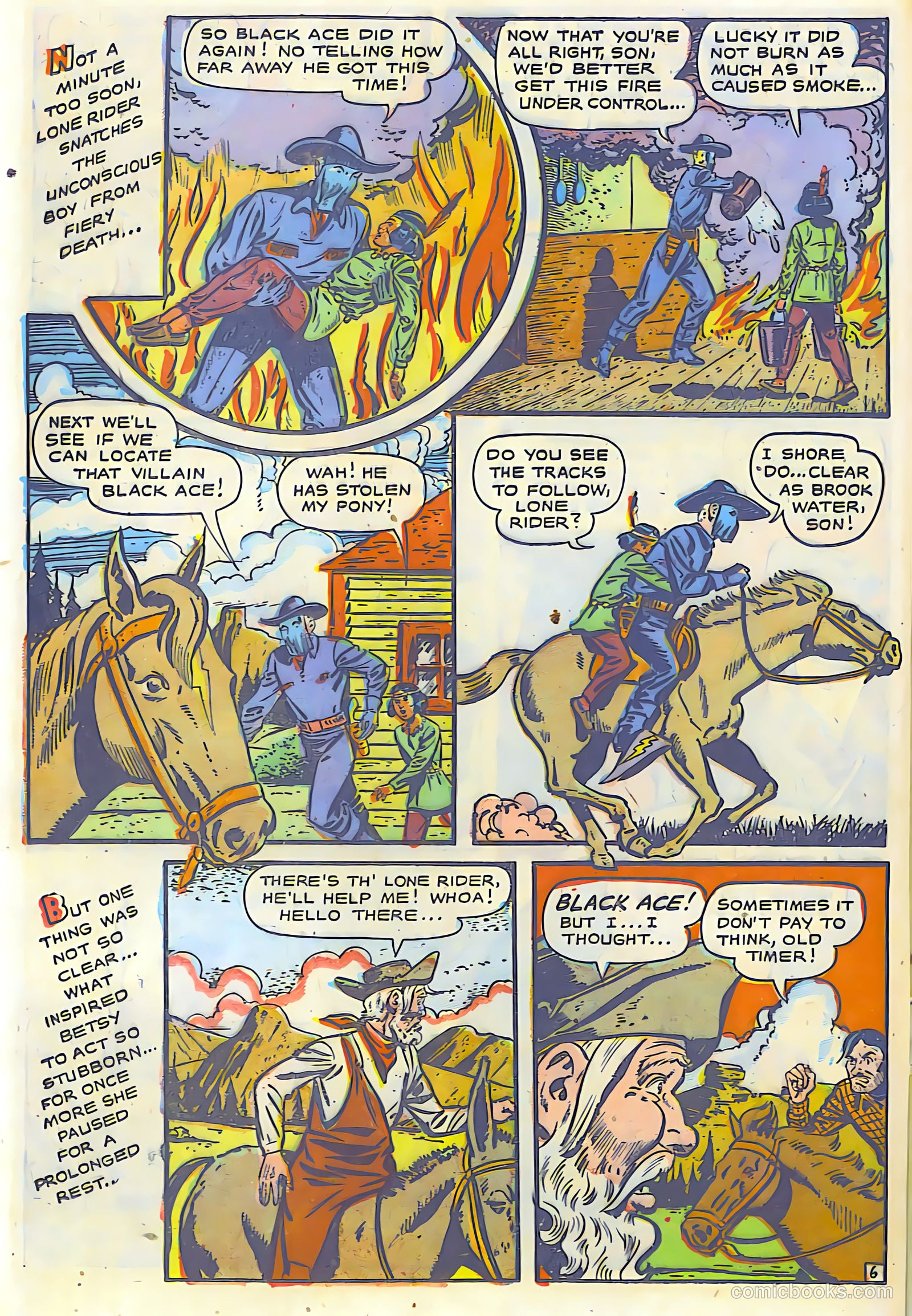 The Lone Rider #6 (1950) — page 15 of 30