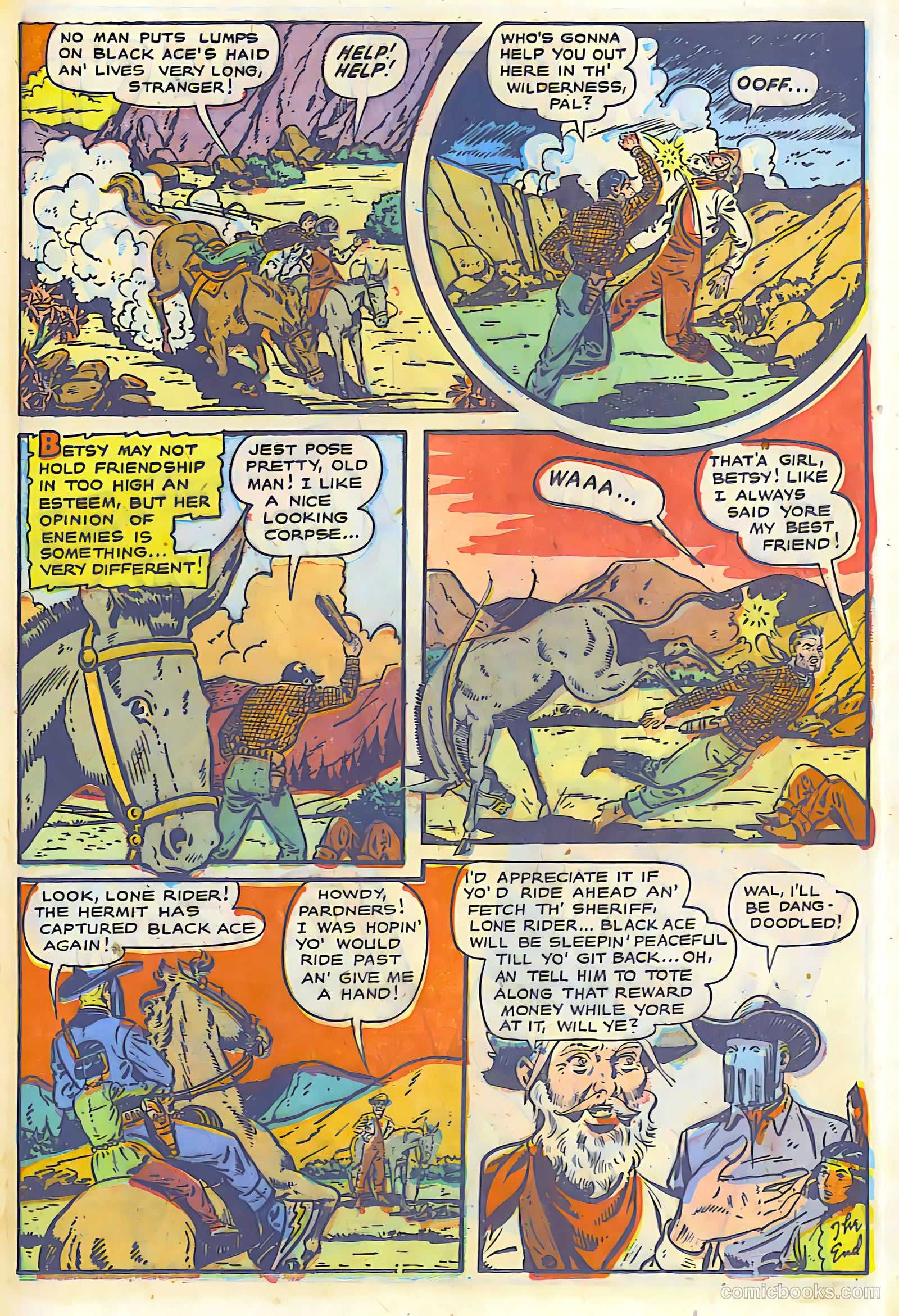 The Lone Rider #6 (1950) — page 16 of 30