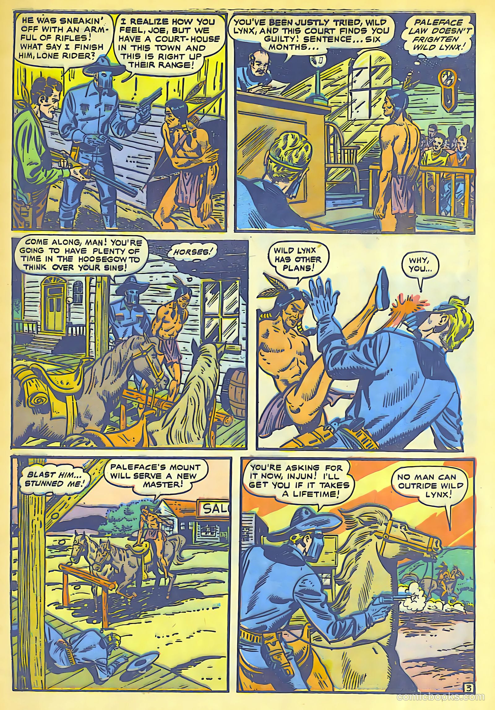 The Lone Rider #4 (1950) — page 4 of 31