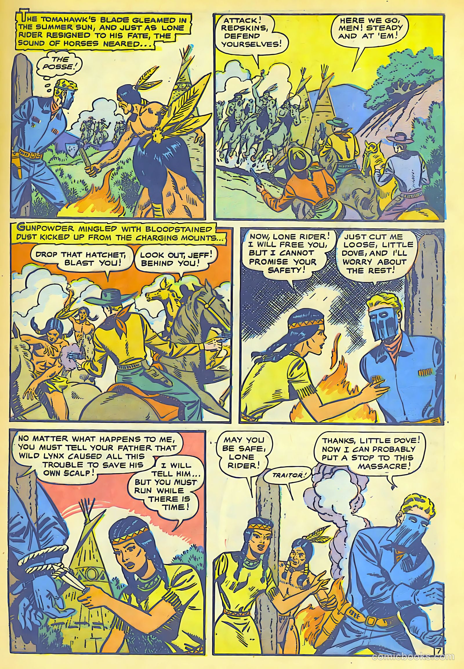 The Lone Rider #4 (1950) — page 8 of 31