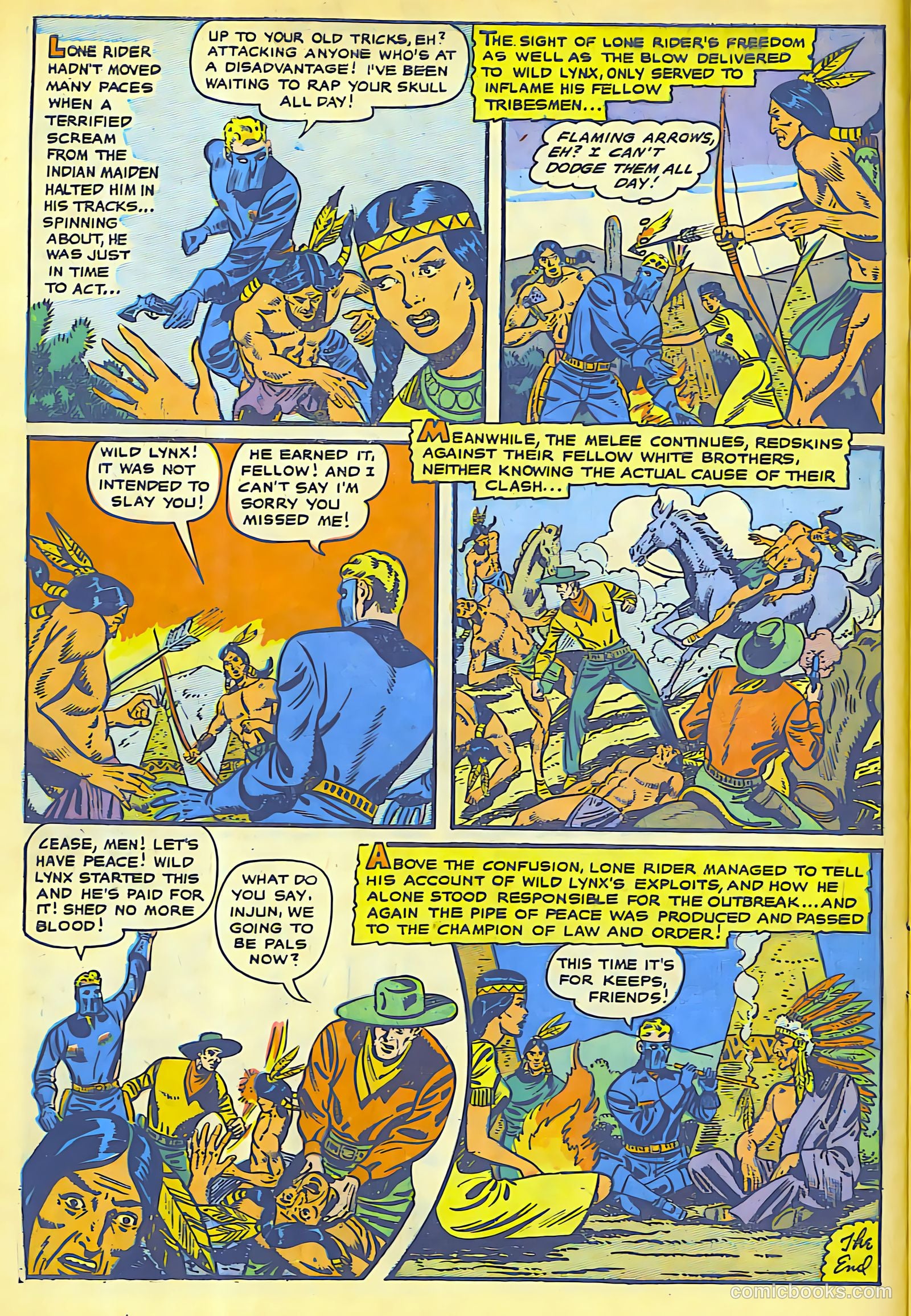 The Lone Rider #4 (1950) — page 9 of 31