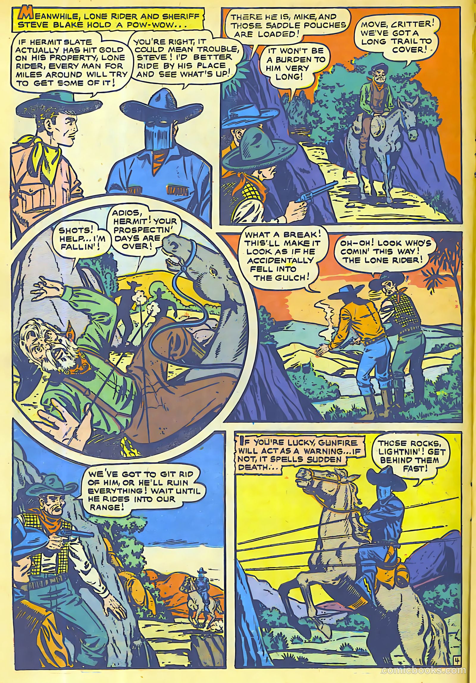 The Lone Rider #4 (1950) — page 13 of 31