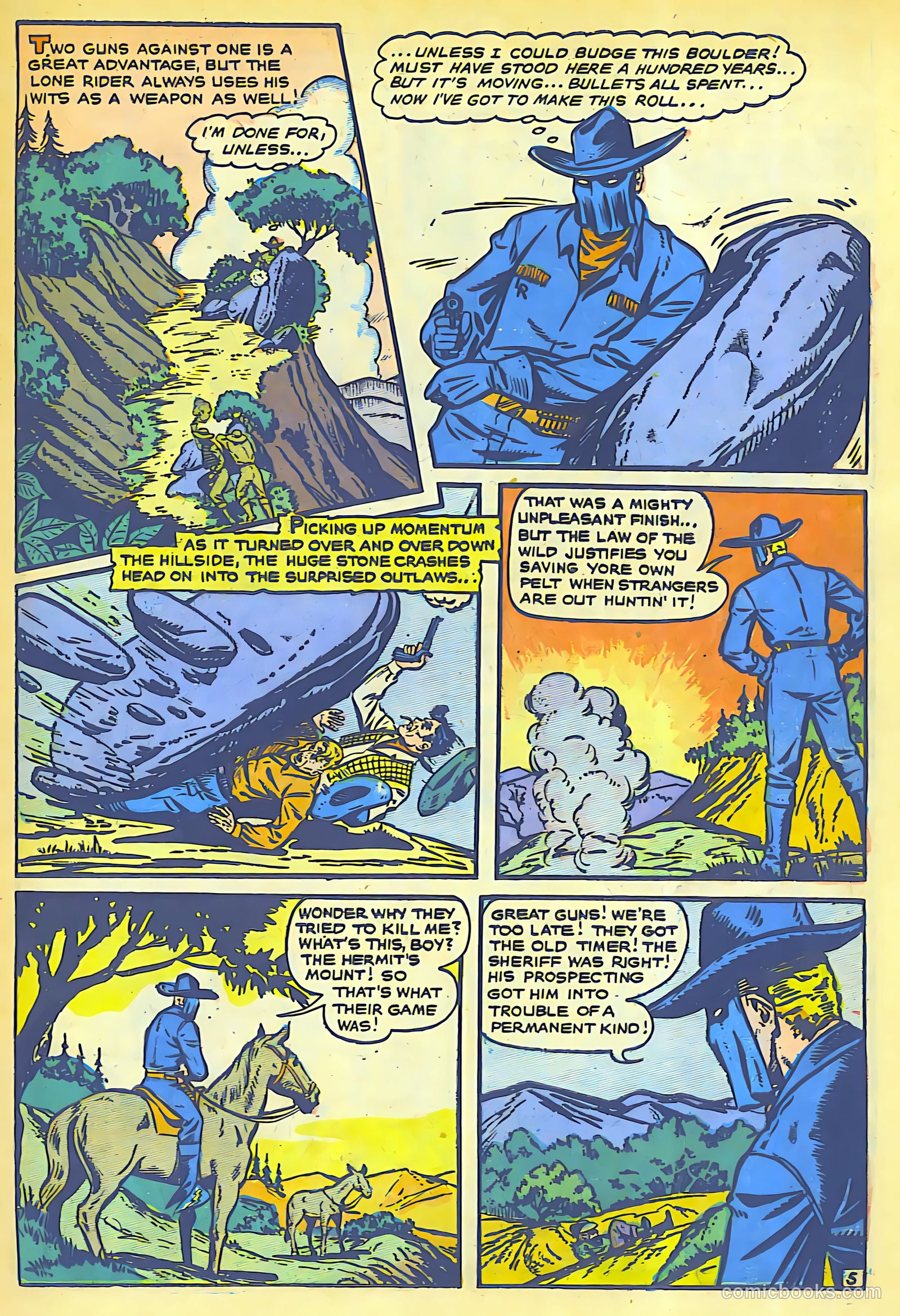 The Lone Rider #4 (1950) — page 14 of 31