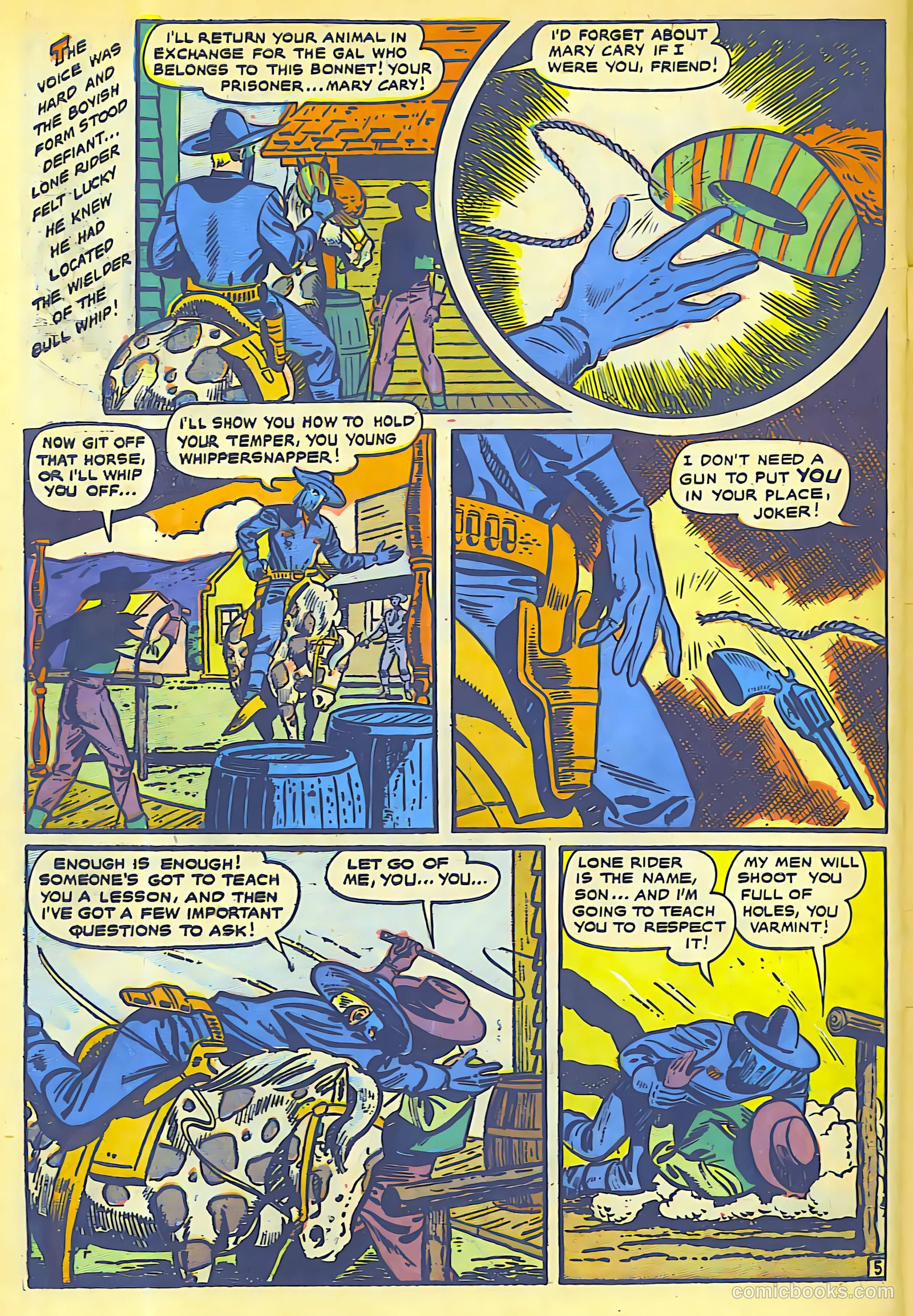 The Lone Rider #4 (1950) — page 27 of 31