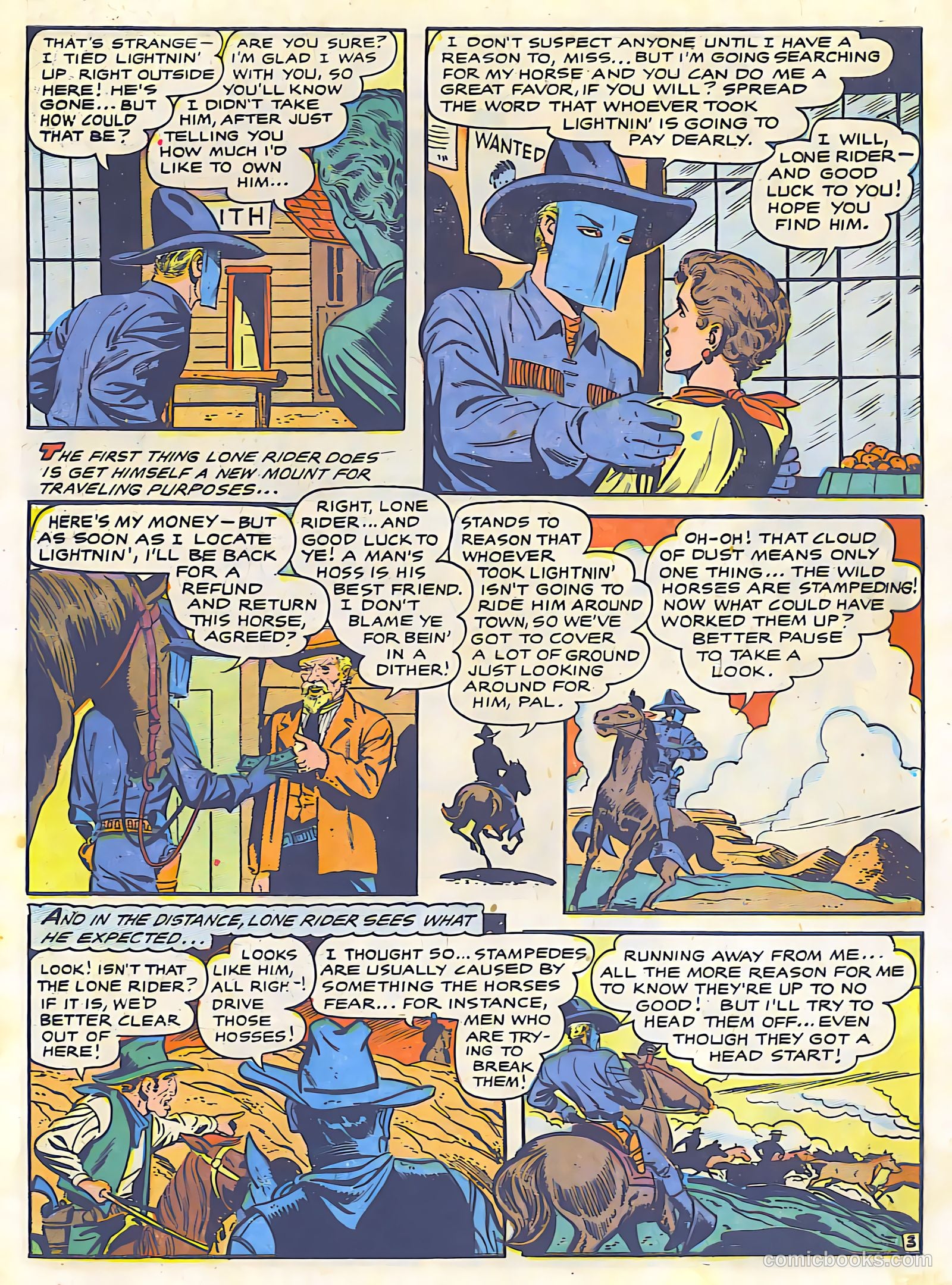 The Lone Rider #26 (1950) — page 5 of 36