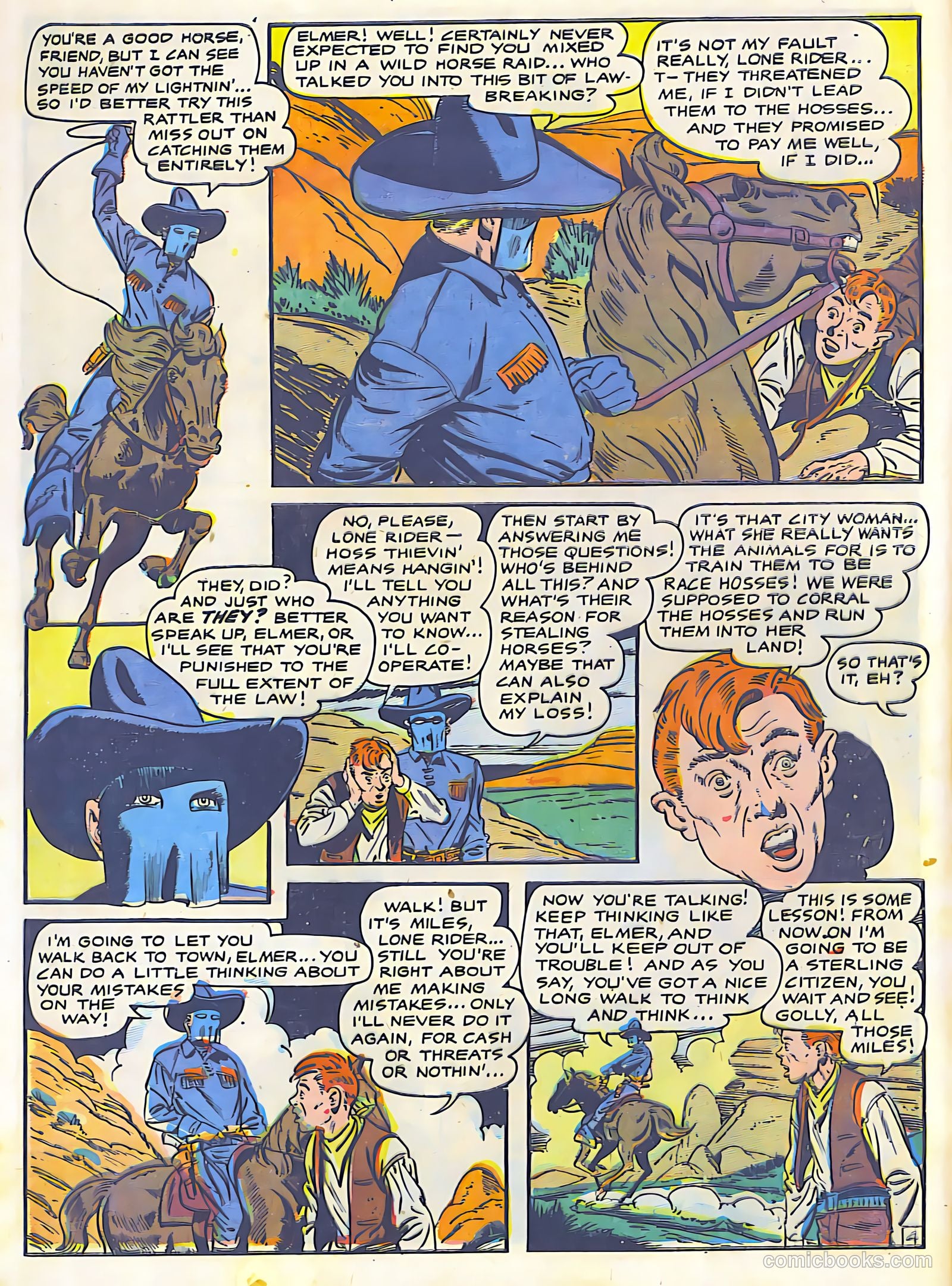 The Lone Rider #26 (1950) — page 6 of 36