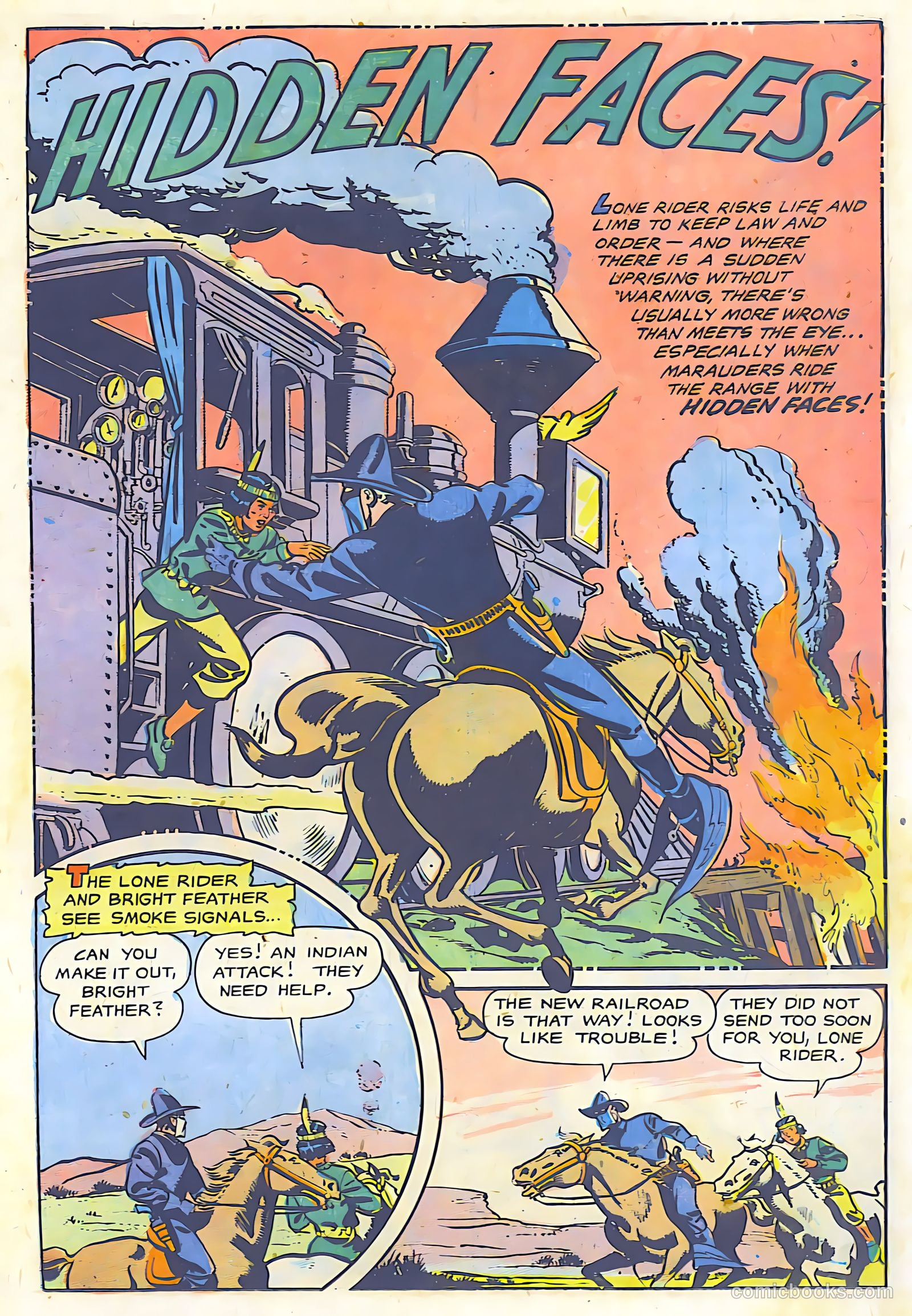 The Lone Rider #26 (1950) — page 23 of 36