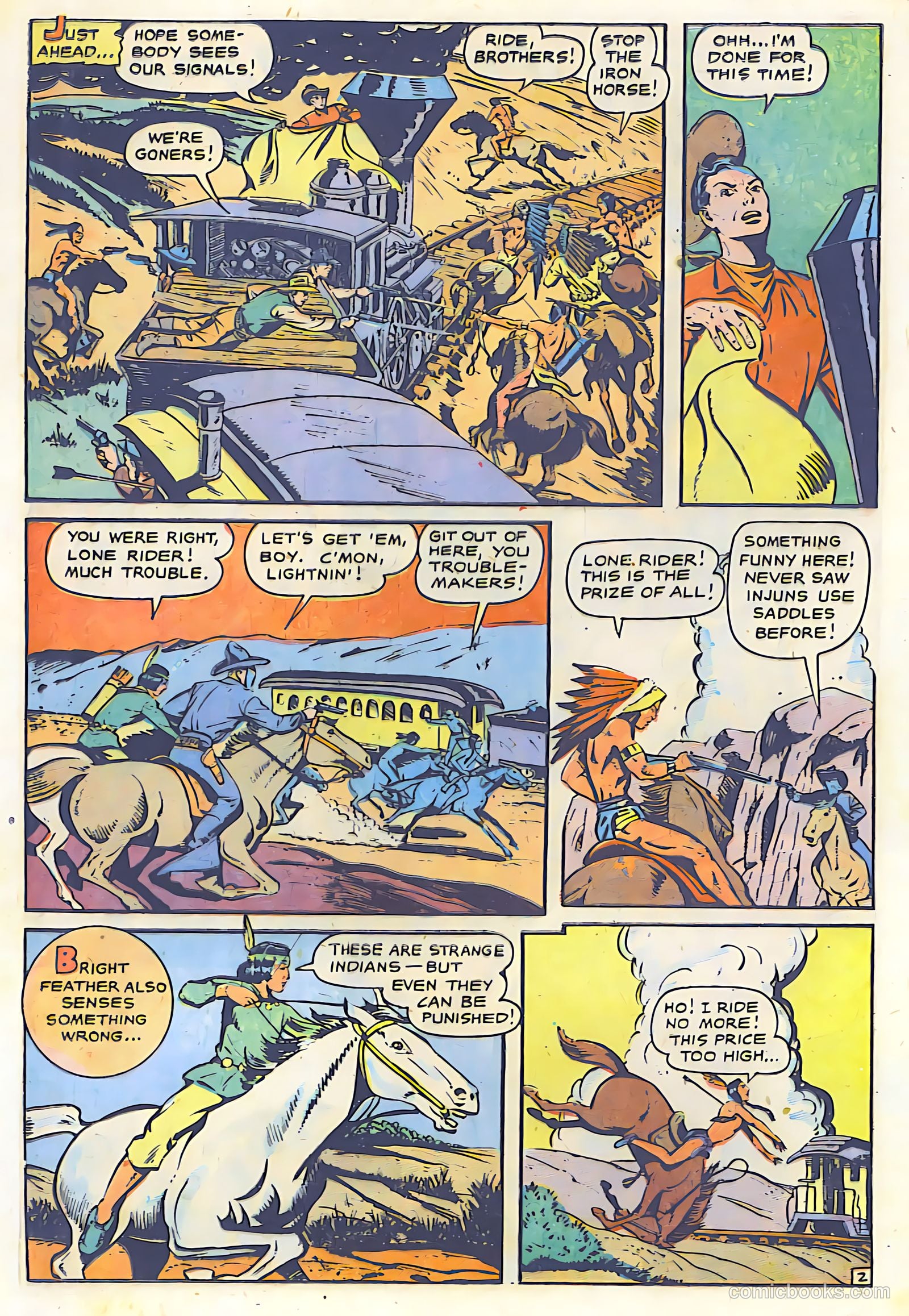 The Lone Rider #26 (1950) — page 24 of 36