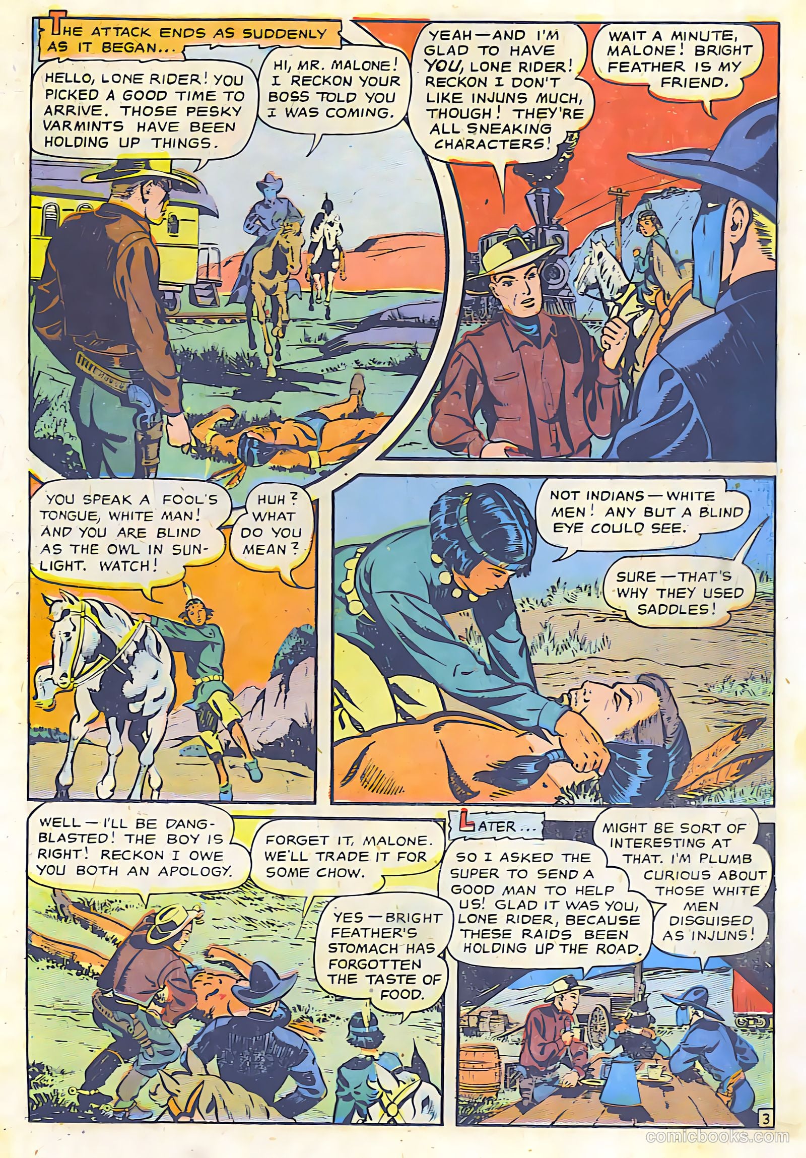 The Lone Rider #26 (1950) — page 25 of 36