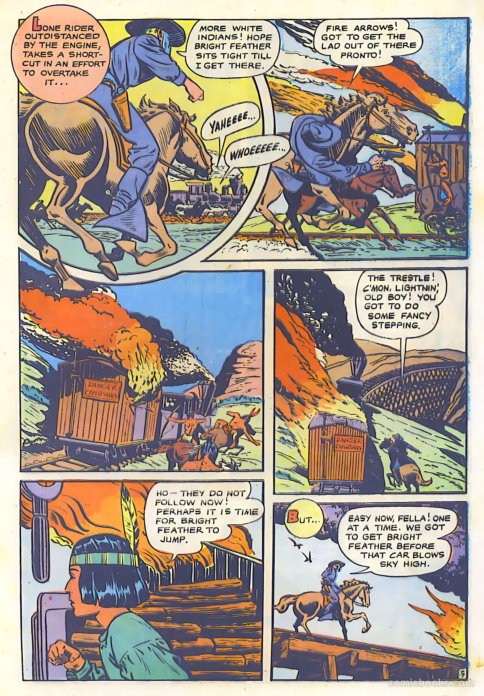 The Lone Rider #26 (1950) — page 27 of 36