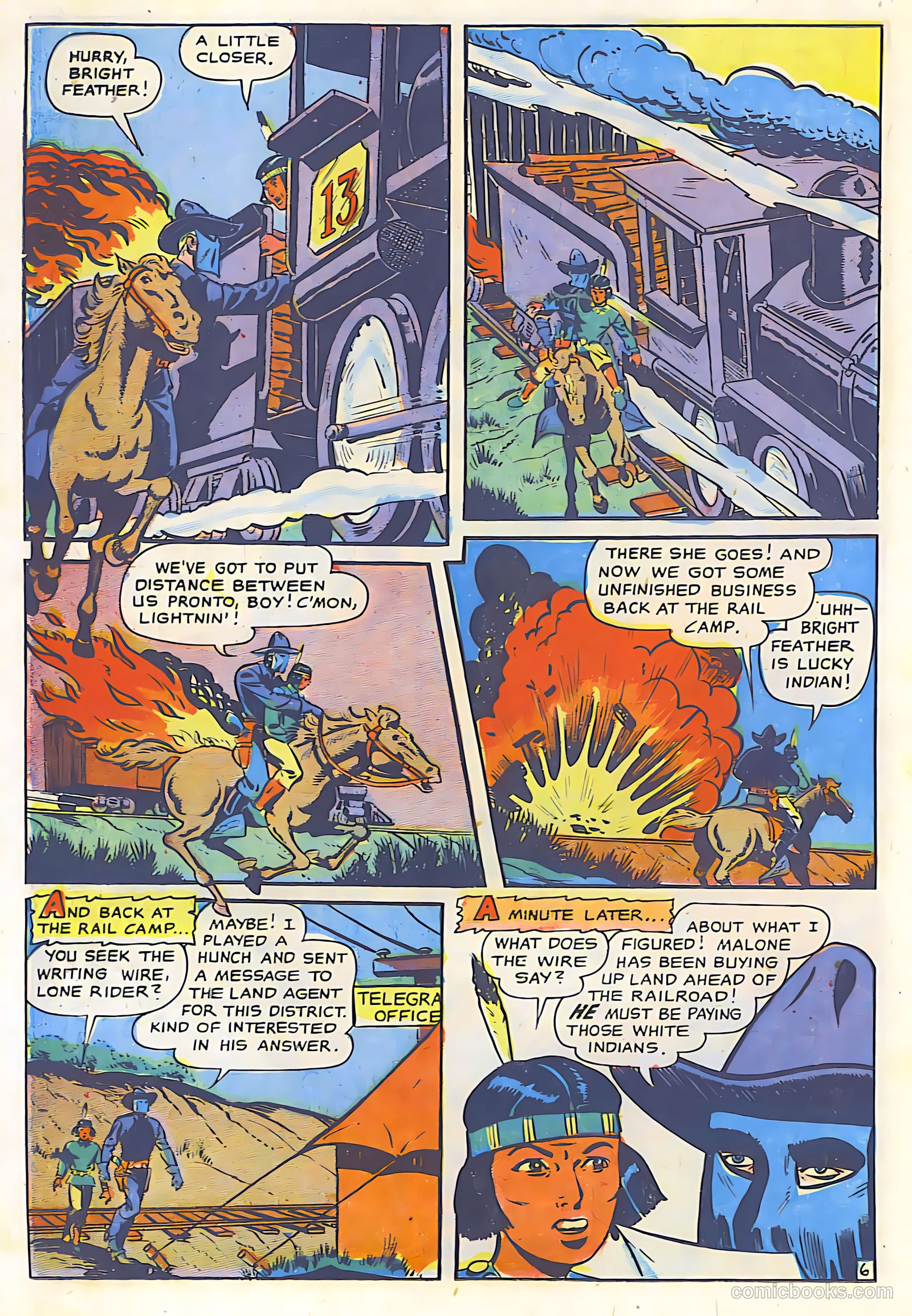 The Lone Rider #26 (1950) — page 28 of 36