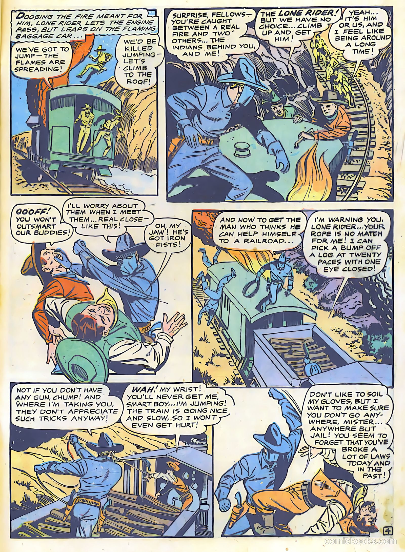 The Lone Rider #26 (1950) — page 33 of 36