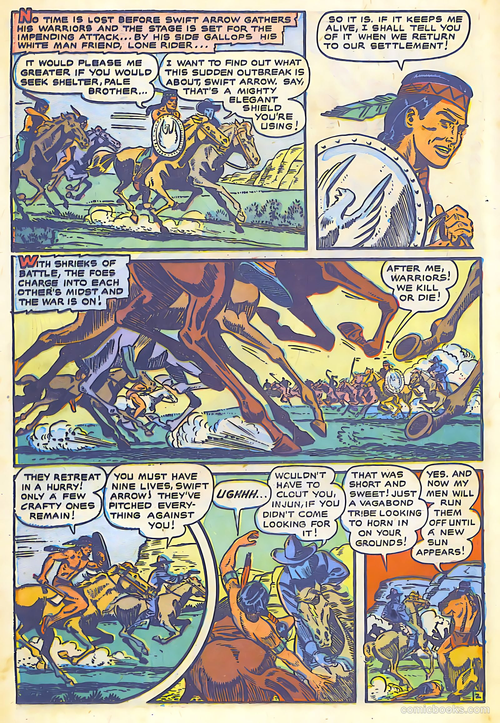 The Lone Rider #7 (1950) — page 17 of 31