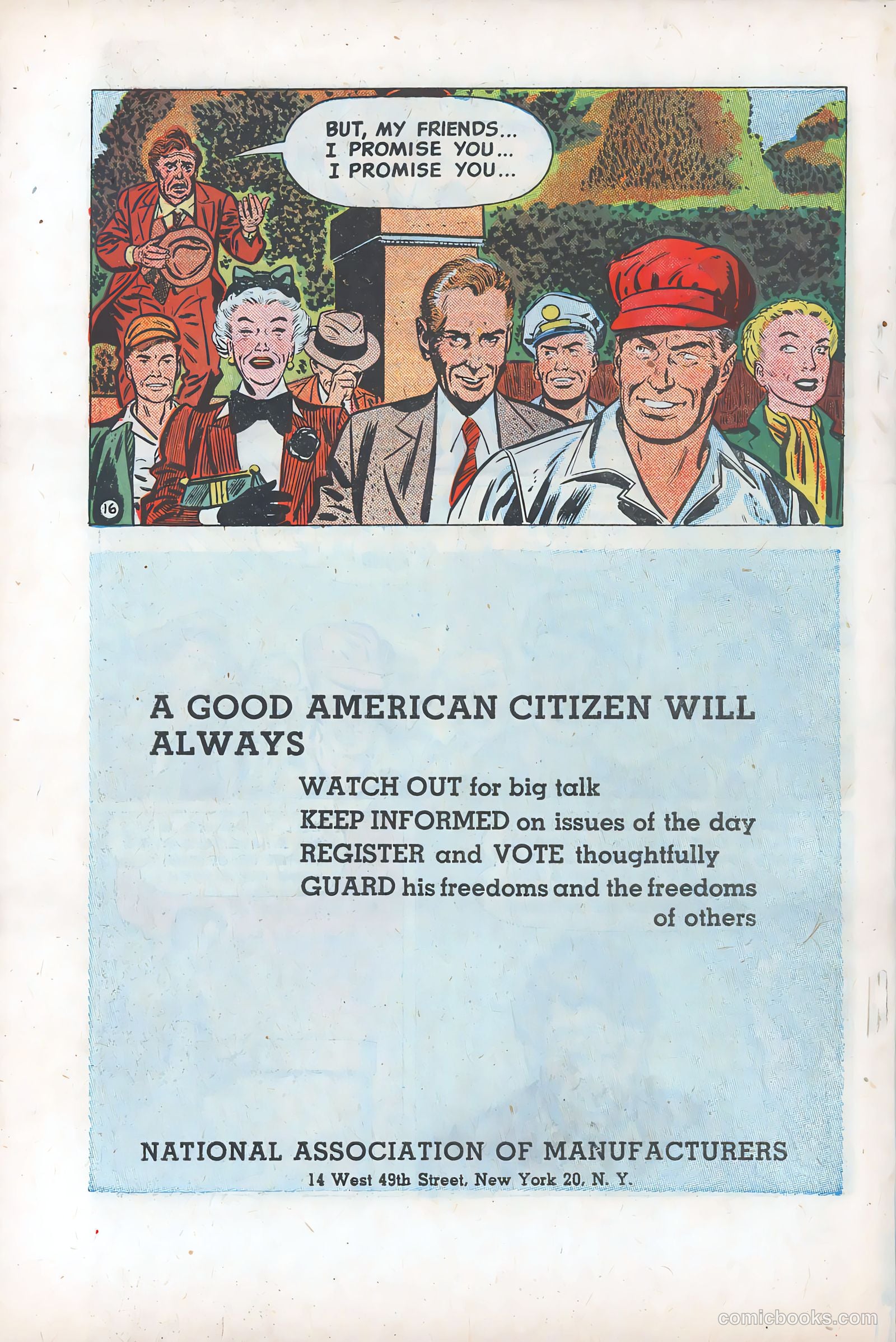 Watch Out for Big Talk! #nn (1950) — page 16 of 16
