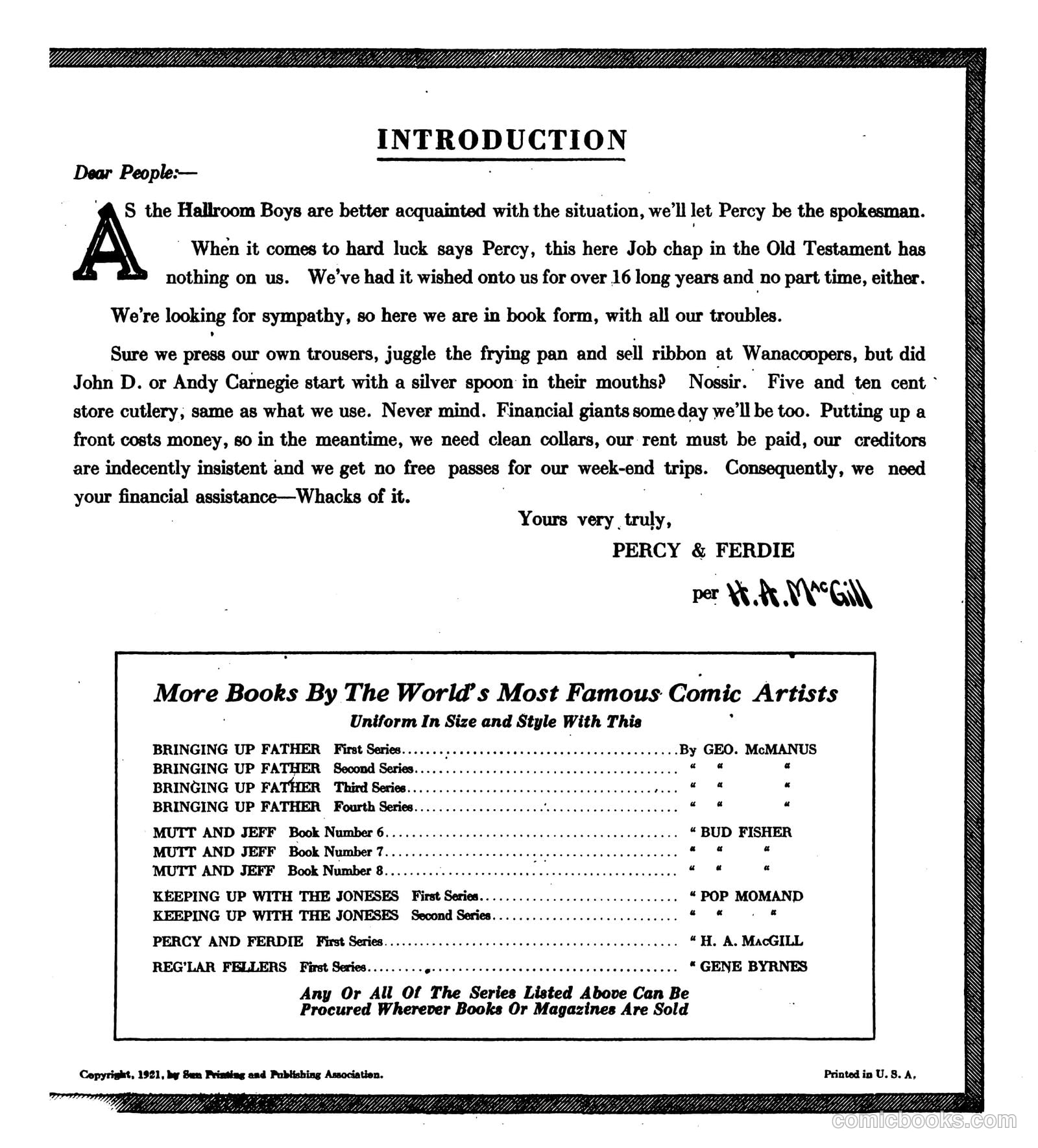 Percy and Ferdie #nn (1921) — page 4 of 52