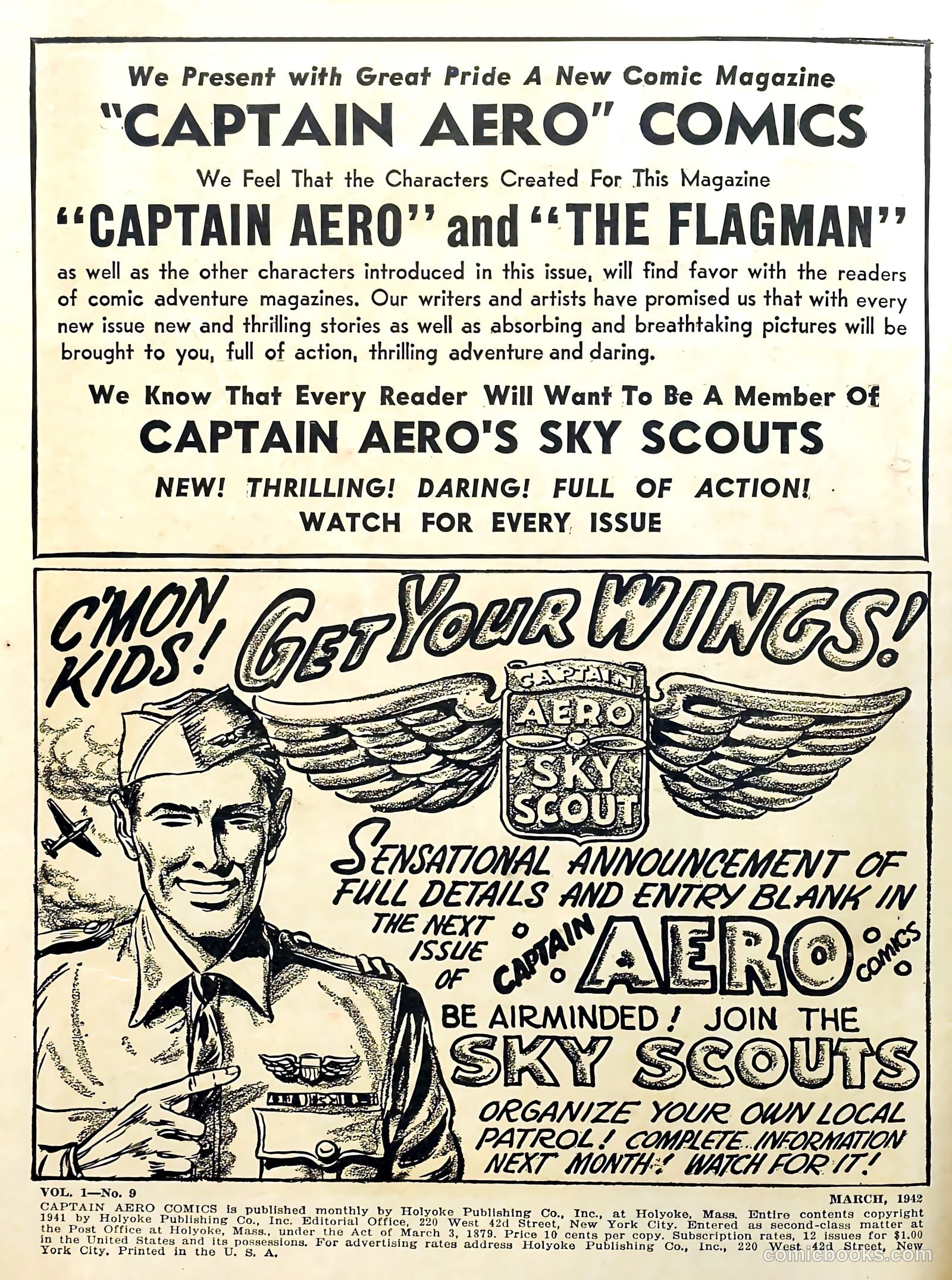 Captain Aero Comics #3 (1941) — page 2 of 68